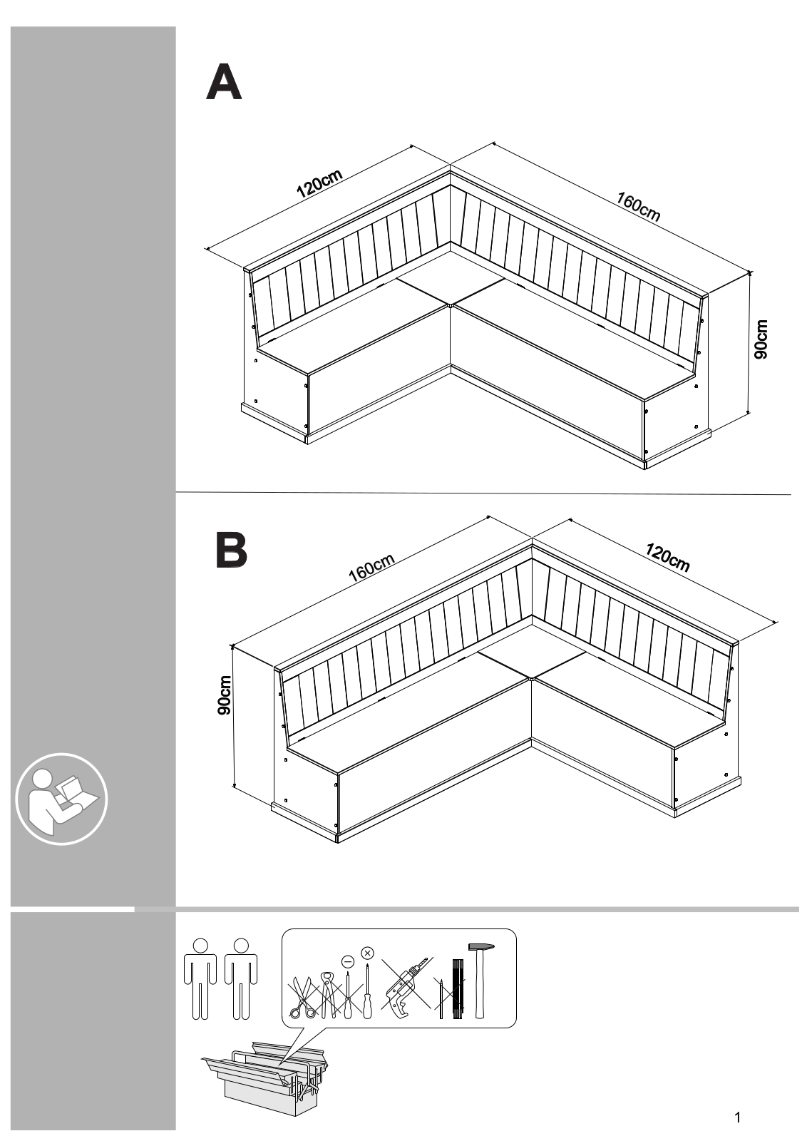 Home affaire Sara Assembly instructions