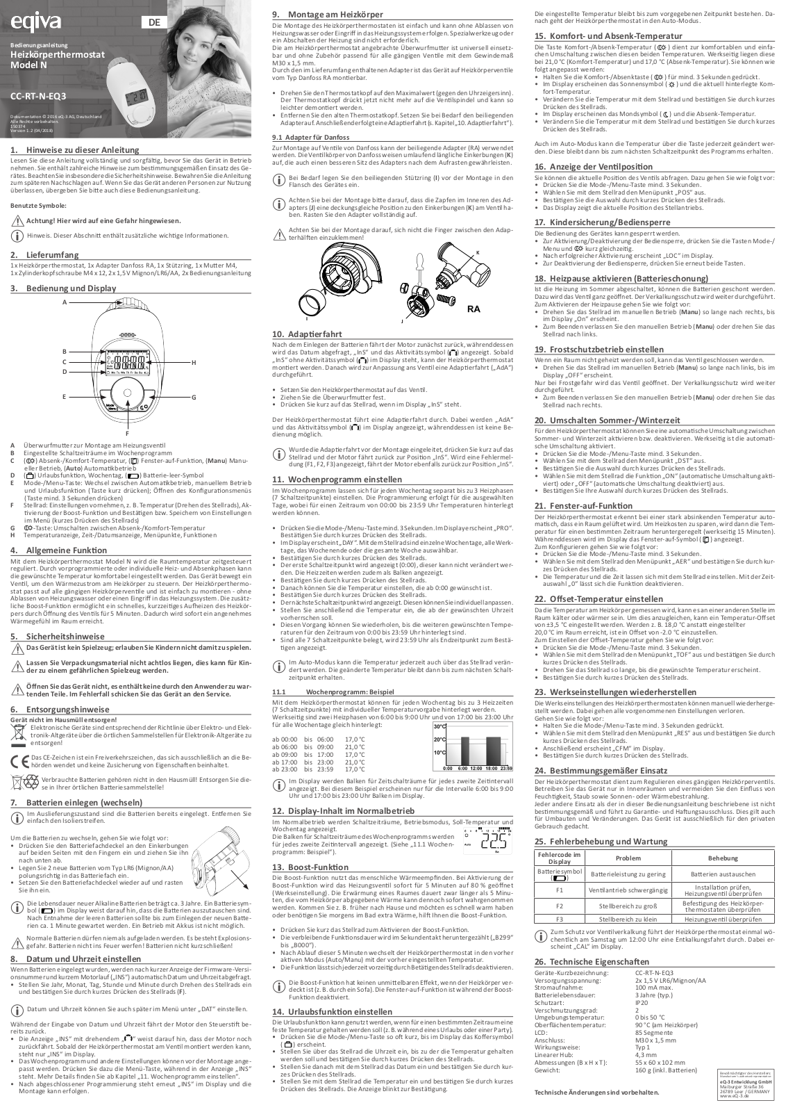 Eqiva CC-RT-N-EQ3 User Manual