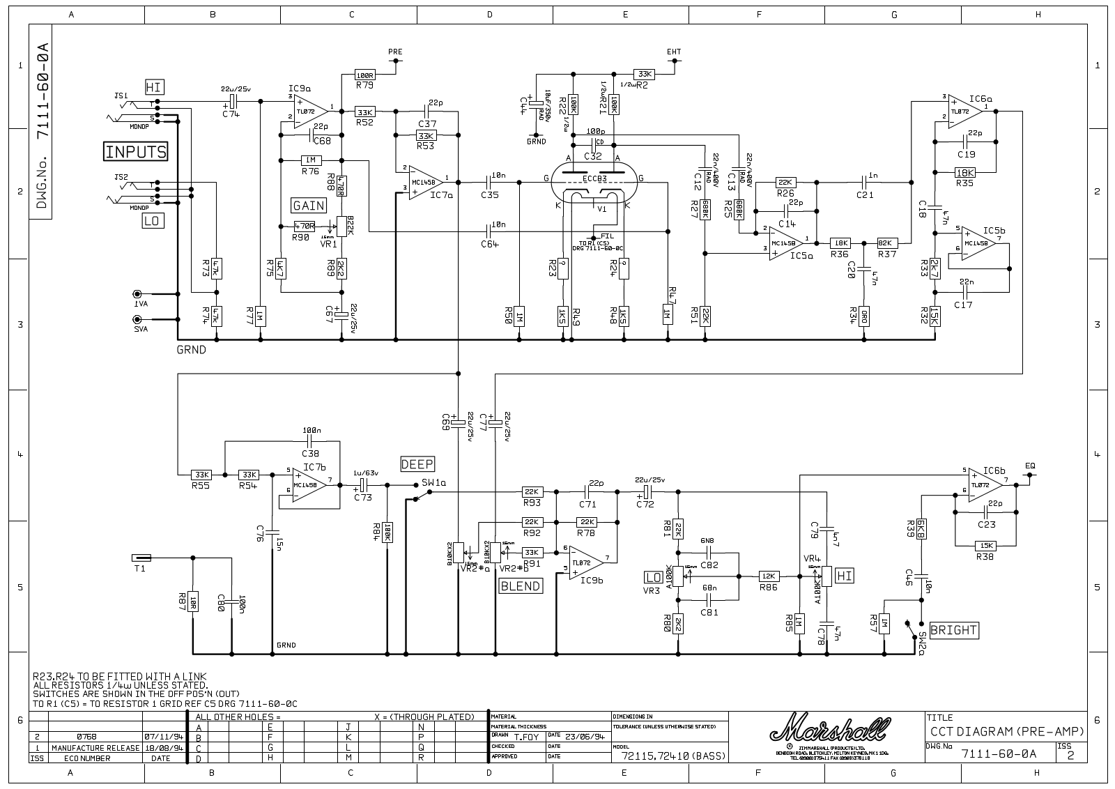 Marshall 7111-60-0a Schematic