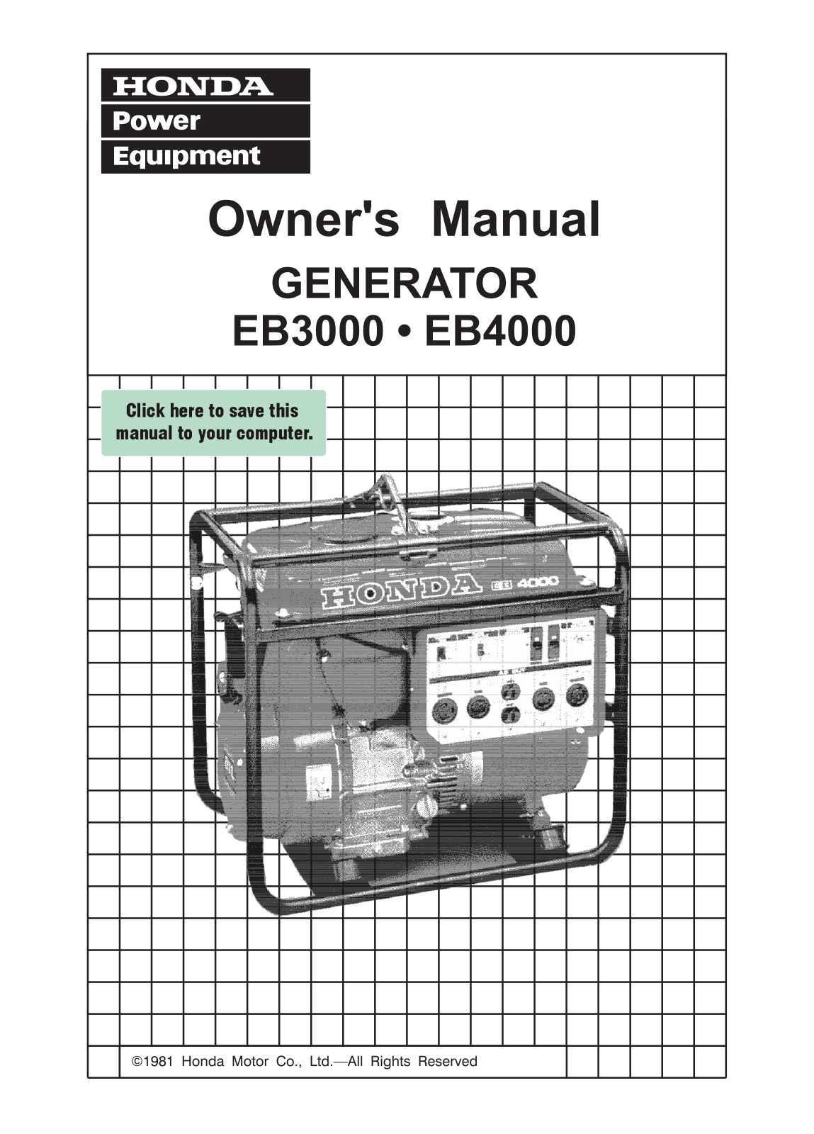 Honda Automobiles EB3000, EB4000 User Manual - ManualMachine.com