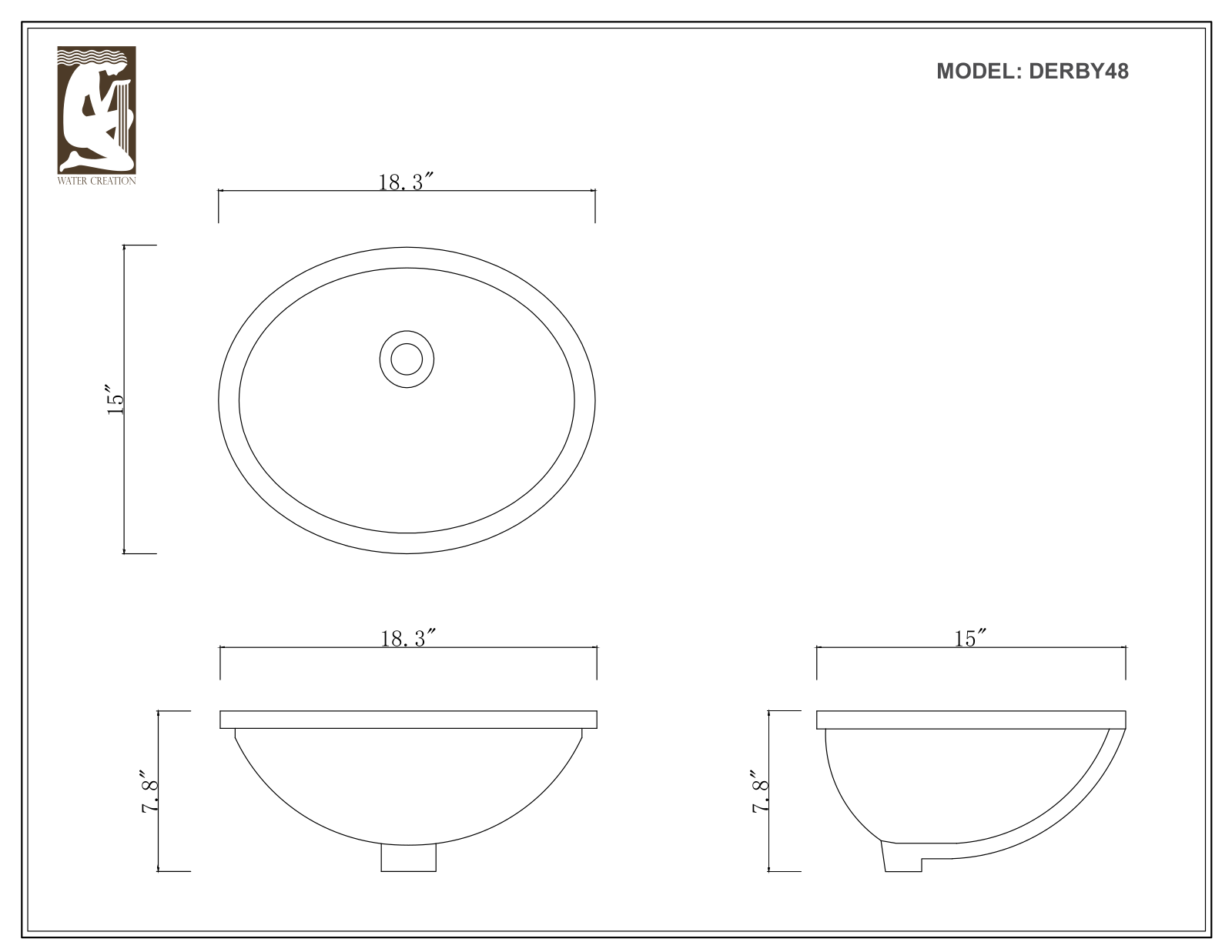 Water Creation DERBY36, DERBY48GBF, DERBY48GF, DERBY48GB, DERBY48G User Manual