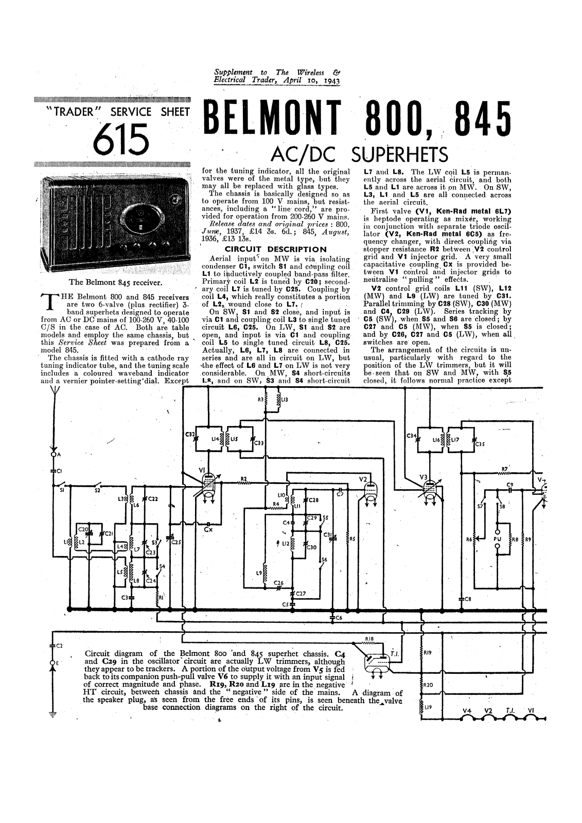 Belmont 800 schematic - ManualMachine.com