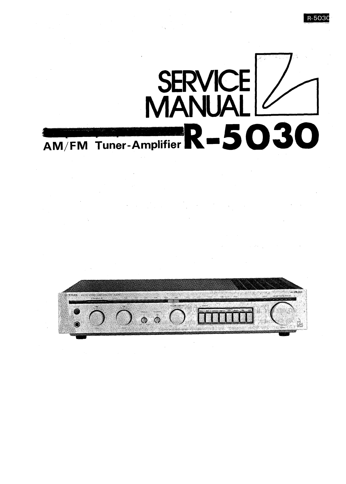 Luxman R-5030 Service manual