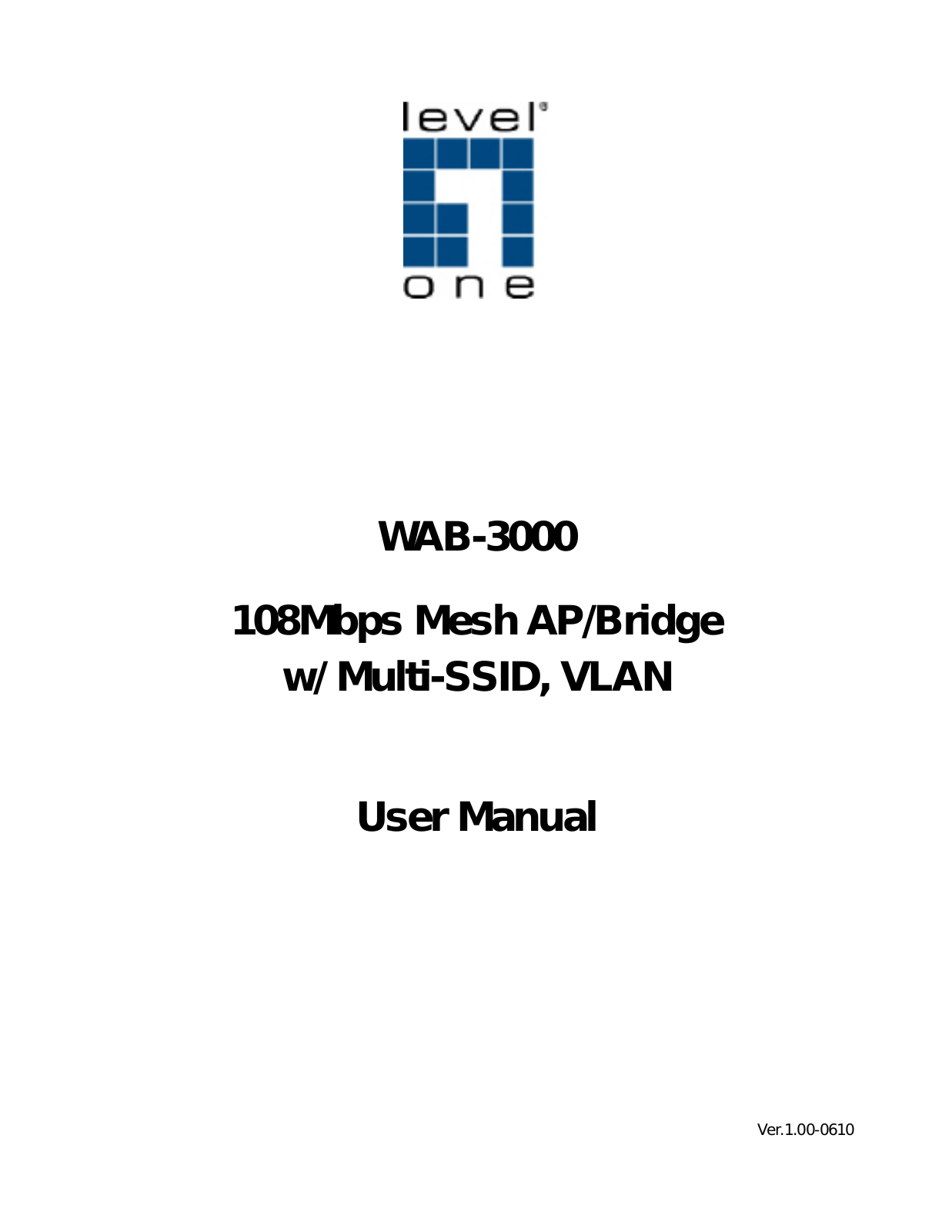 LevelOne WAB-3000 User Manual