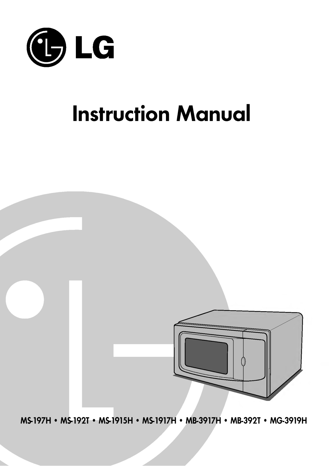 LG MB-392TS, MB-392T User Manual