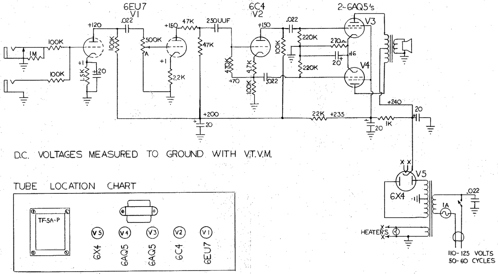 Gibson ga5 crest schematic