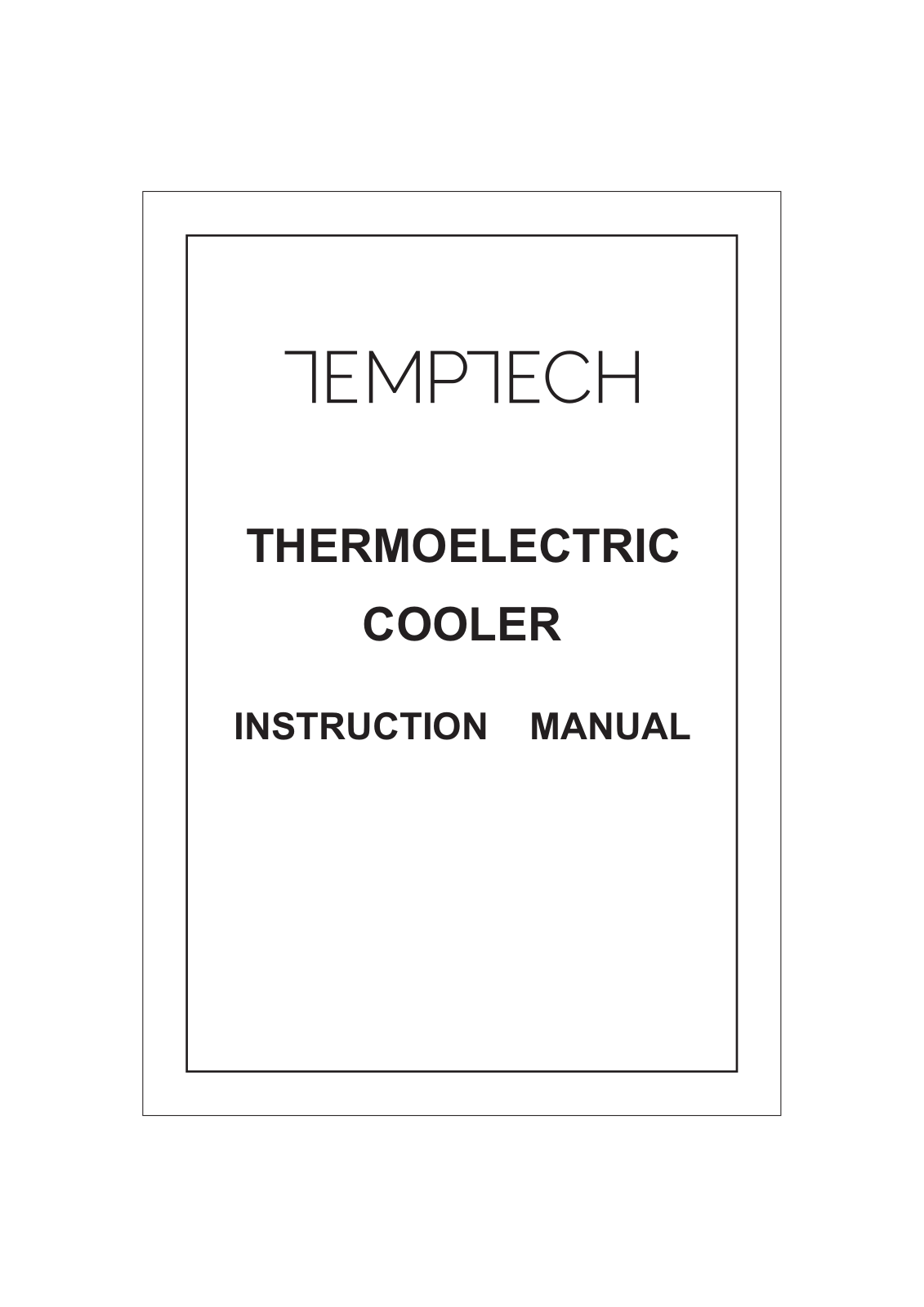 Temptech FW16SB, FW23SB, FW33SB, FW48SB, FW48DB User guide