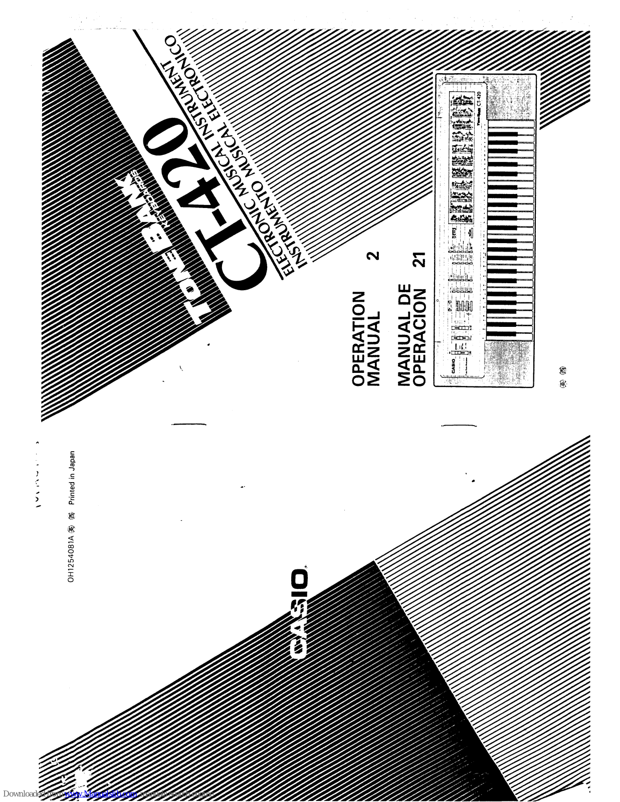 Casio ToneBank CT-420 Operation Manual