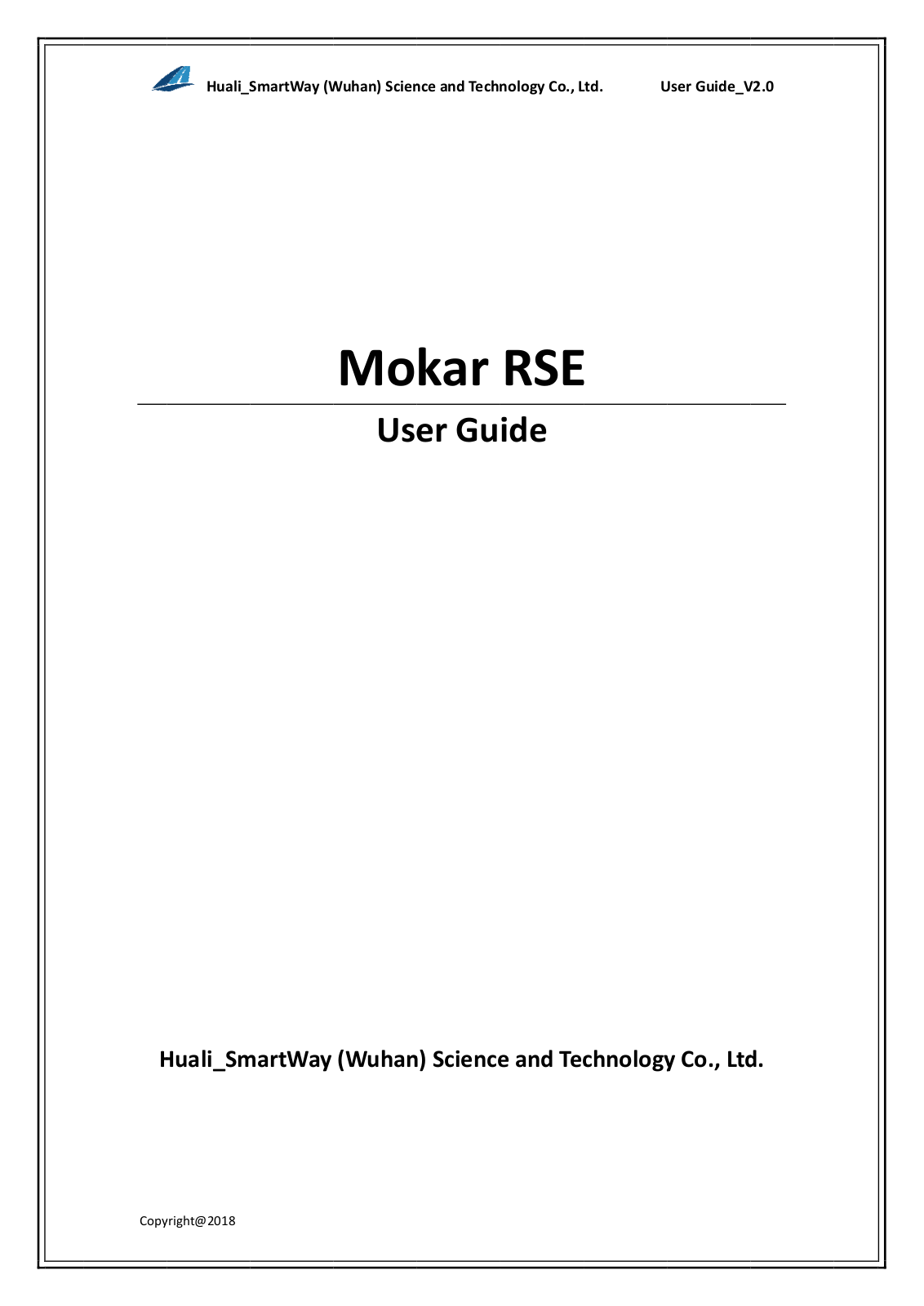 iSmartWays Technology IM2RSE Operators Guide