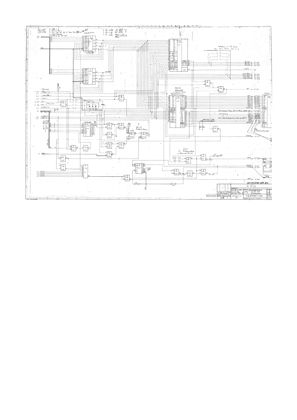 Robotron ZRE-K2521 Schematic