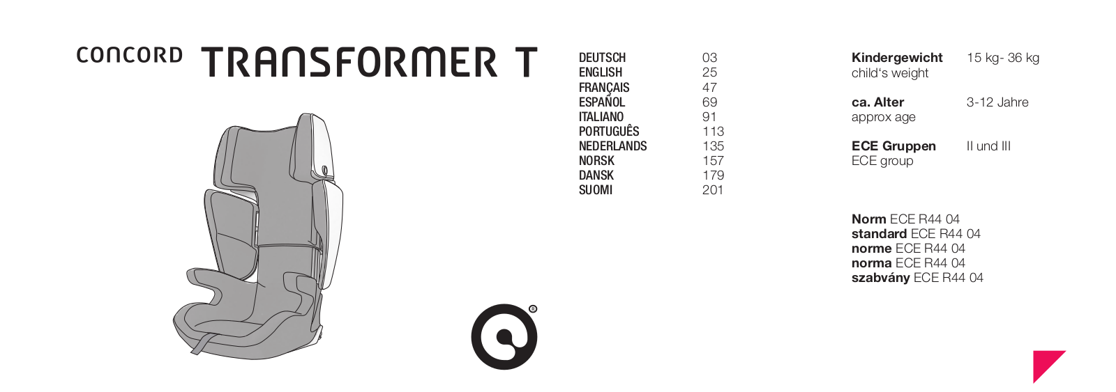 CONCORD TRANSFORMER T User Manual