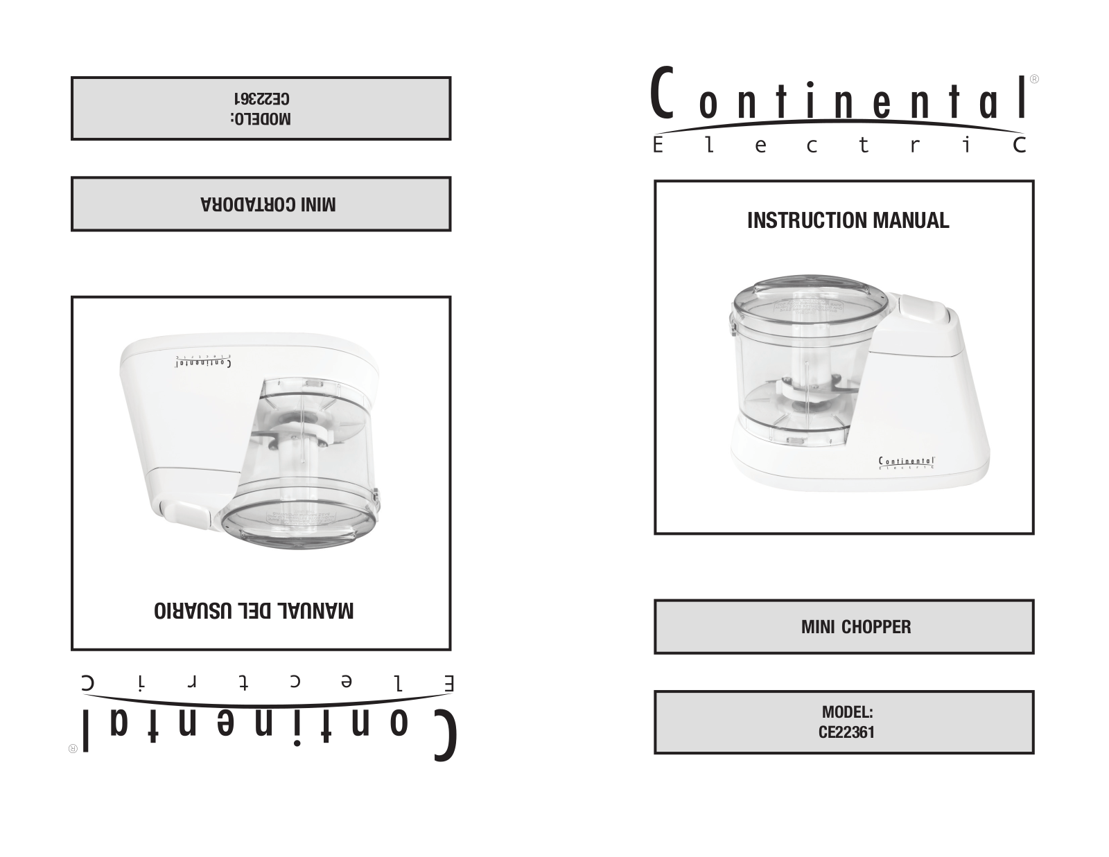 Continental Electric CE22361 User Manual