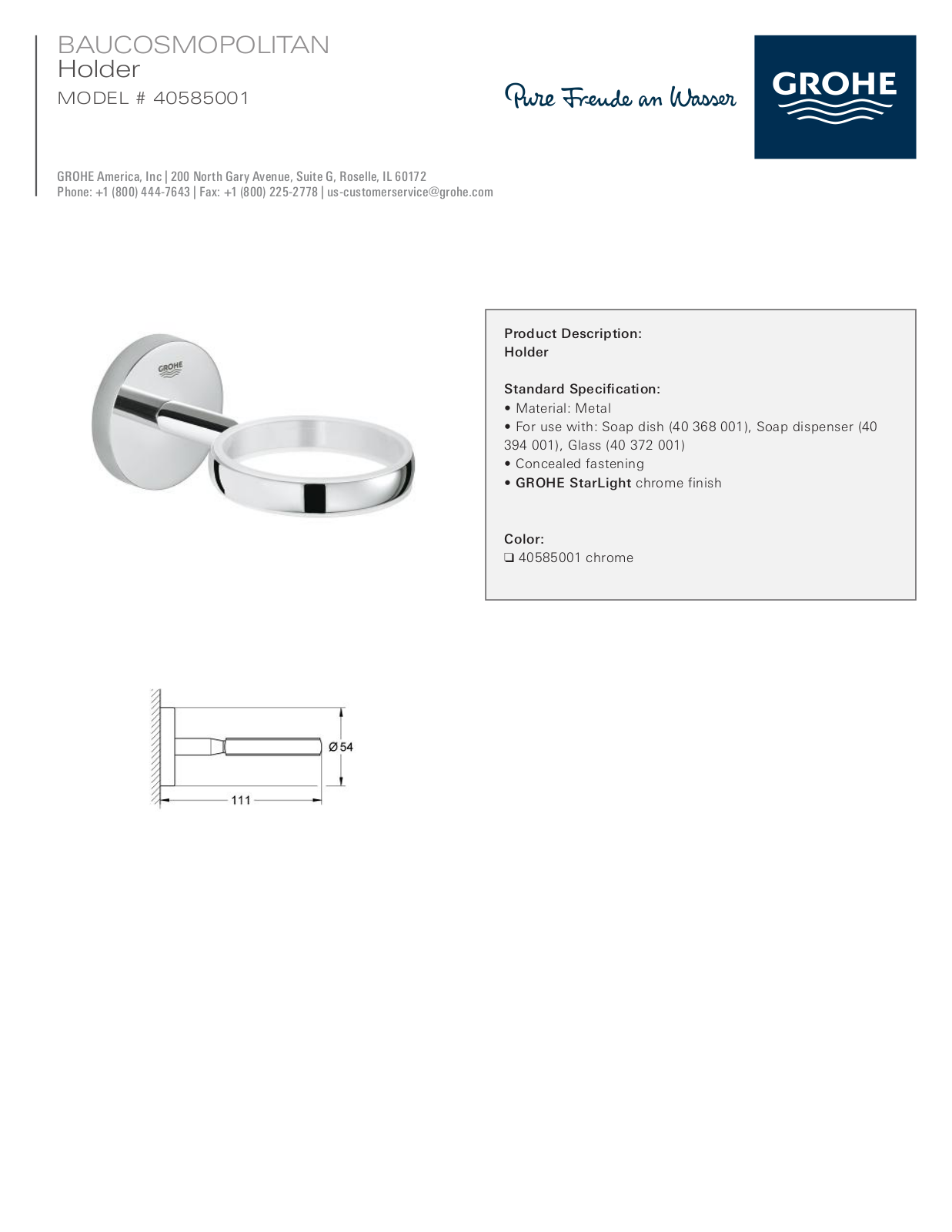 GROHE GRH5520 Specifications - ManualMachine.com