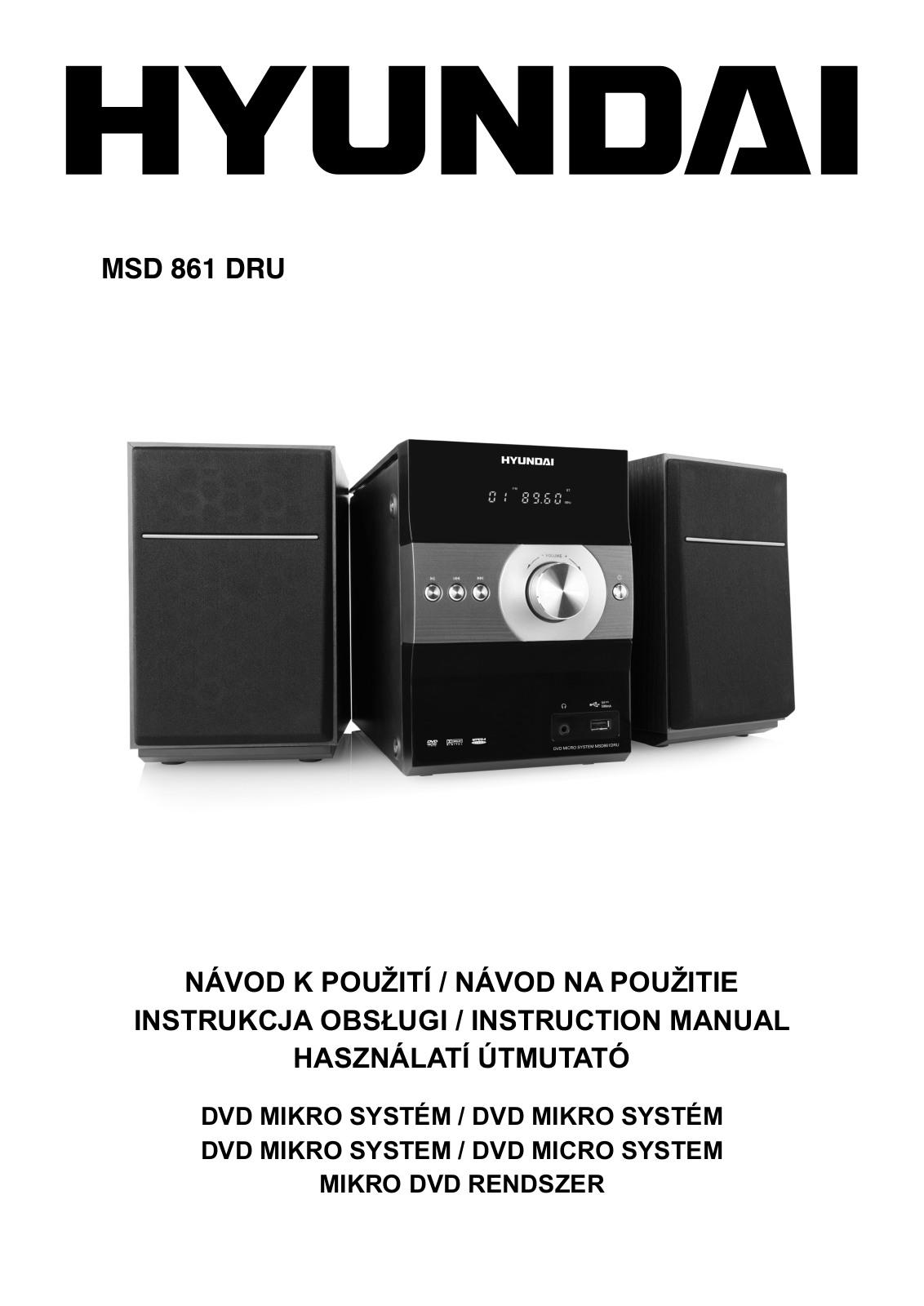 Hyundai MSD 861 DRU User Manual