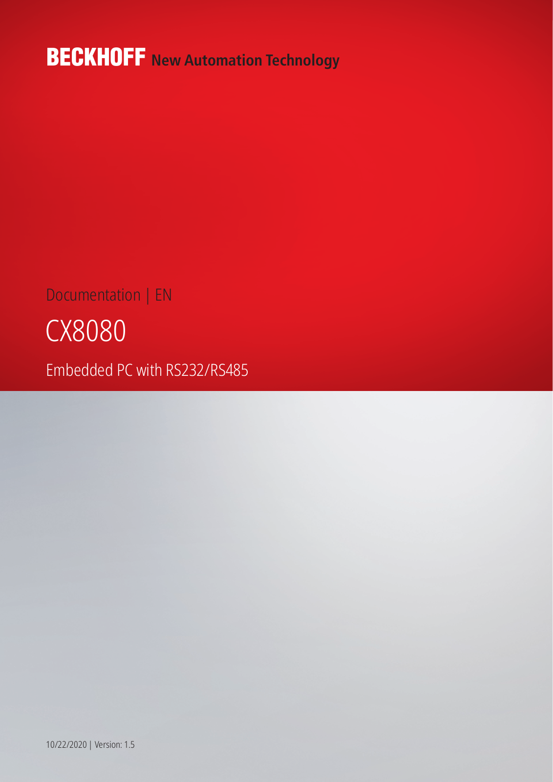 Beckhoff CX8080 Users manual