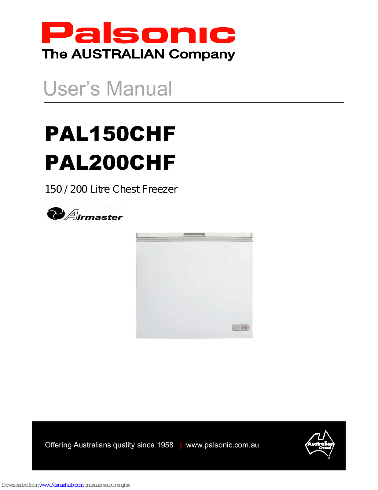 Palsonic PAL150CHF, PAL200CHF User Manual