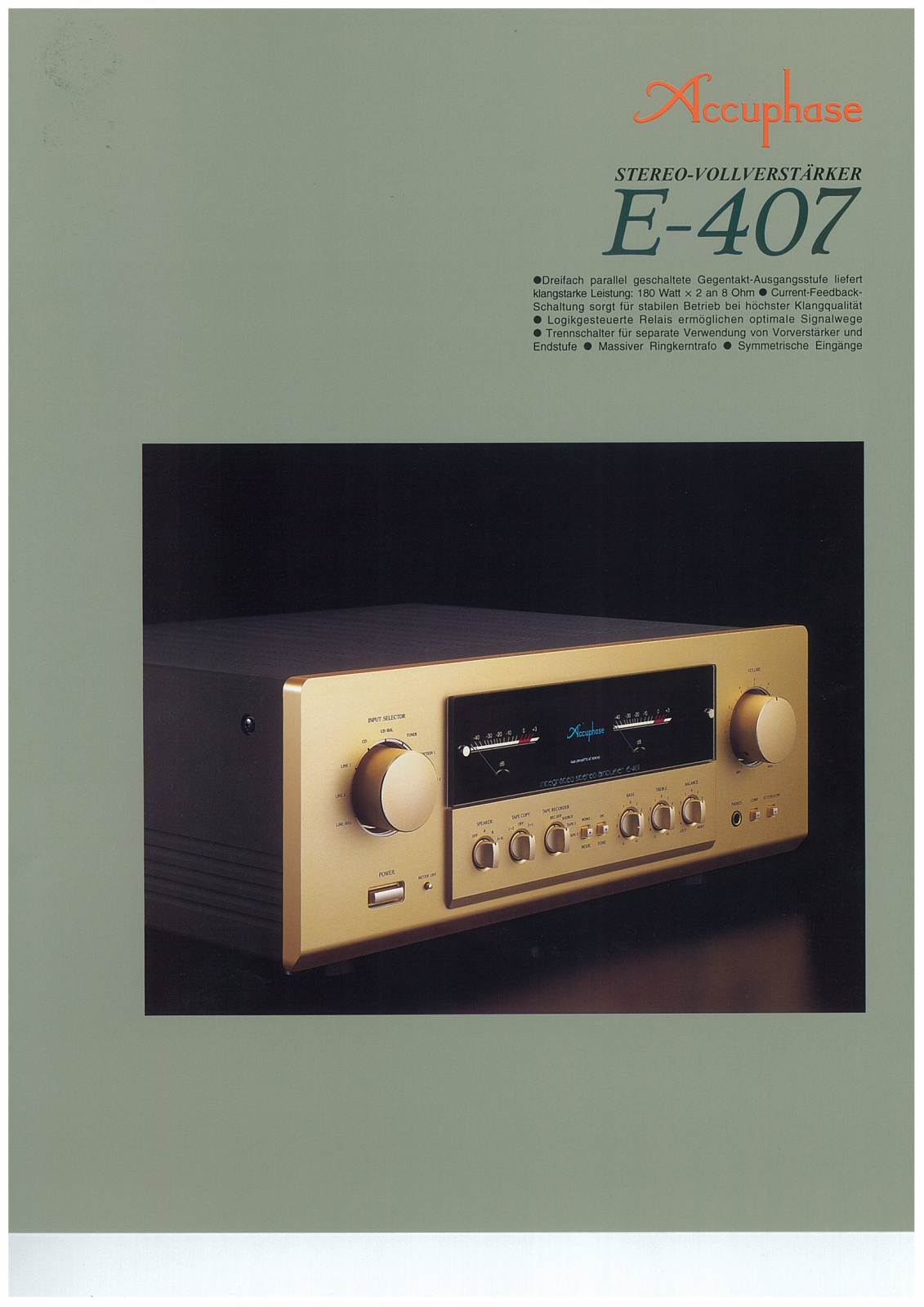 Accuphase E-407-DE Brochure