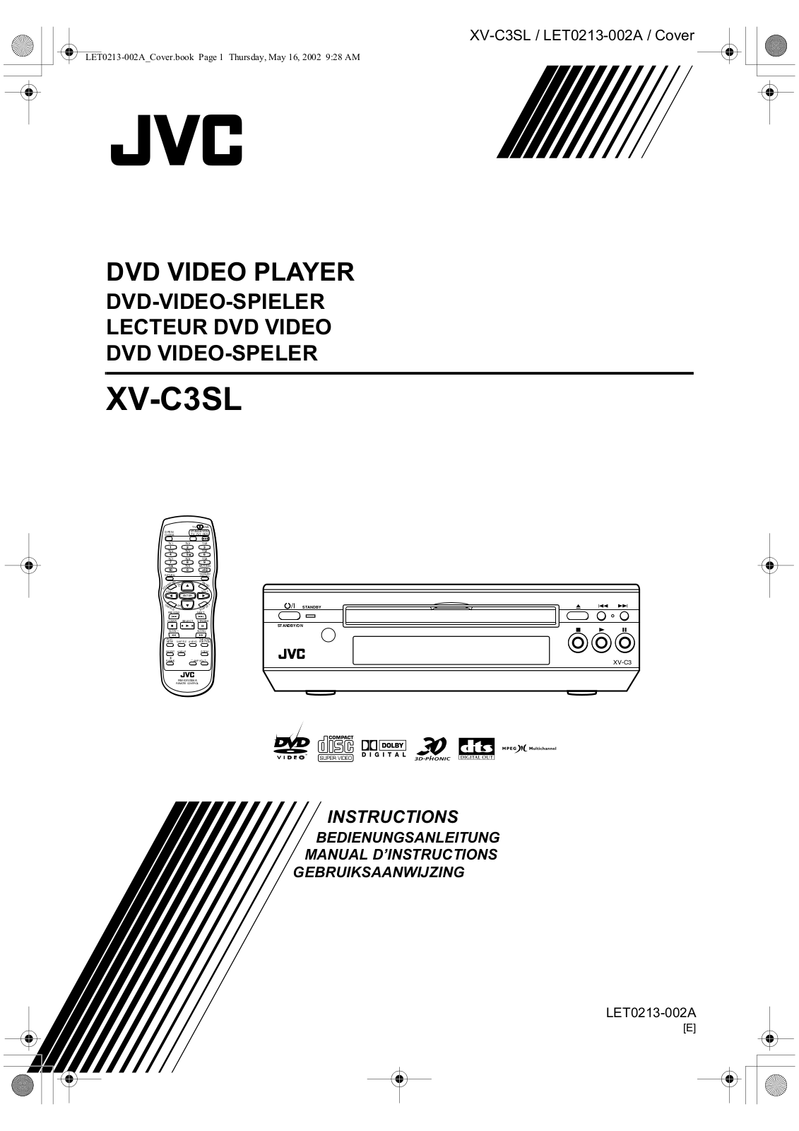 JVC XV-C3SL User Manual