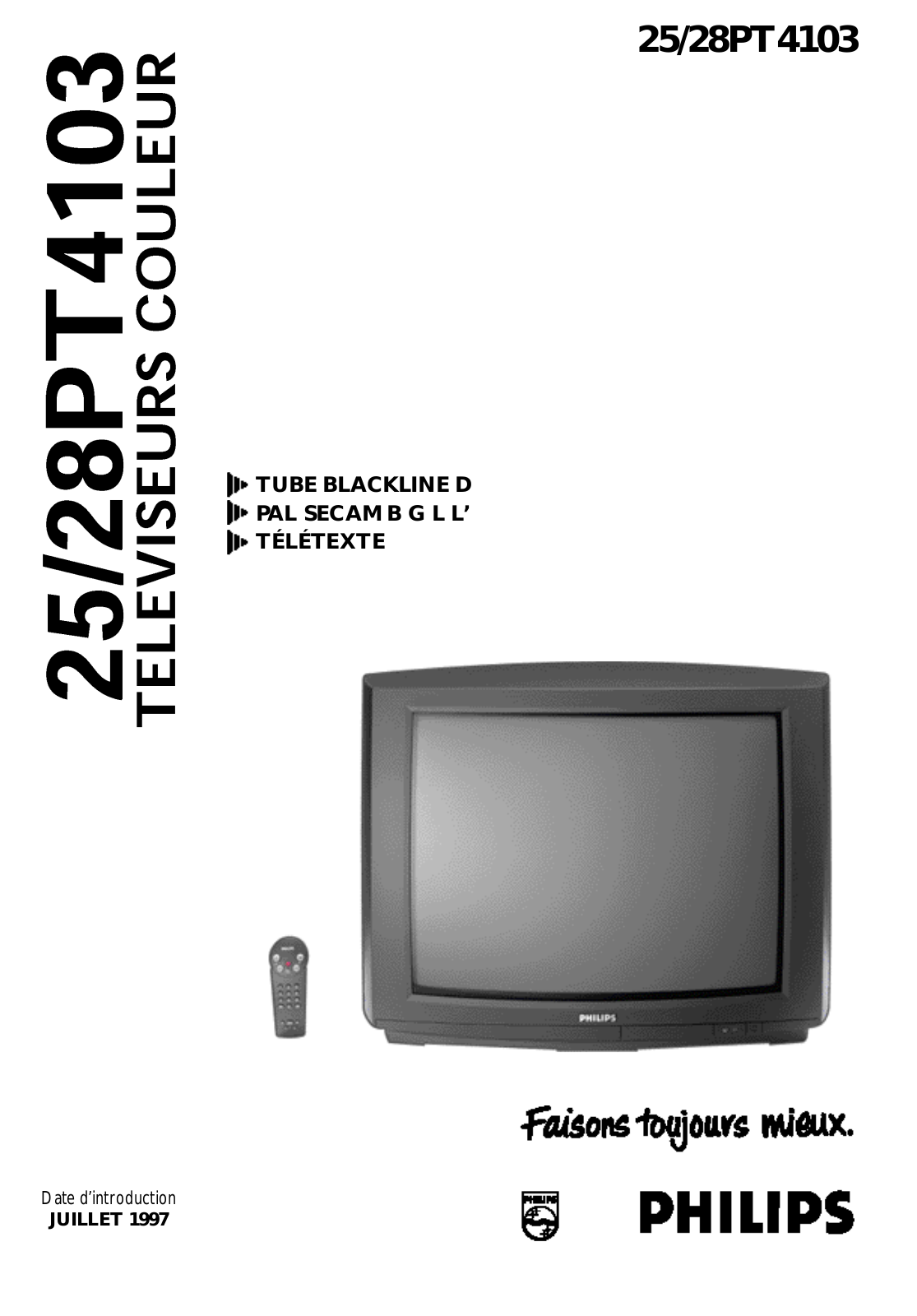 Philips 25-28PT4103 User Manual