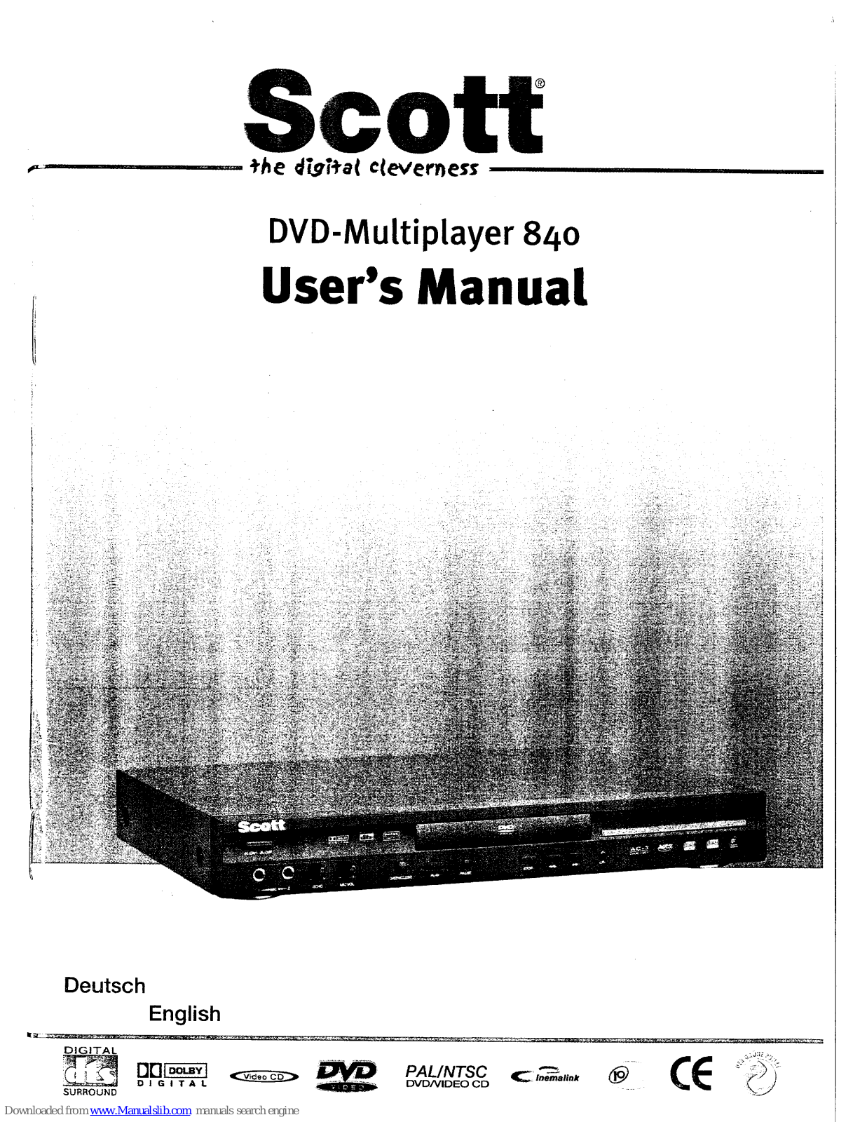 Scott 840 User Manual