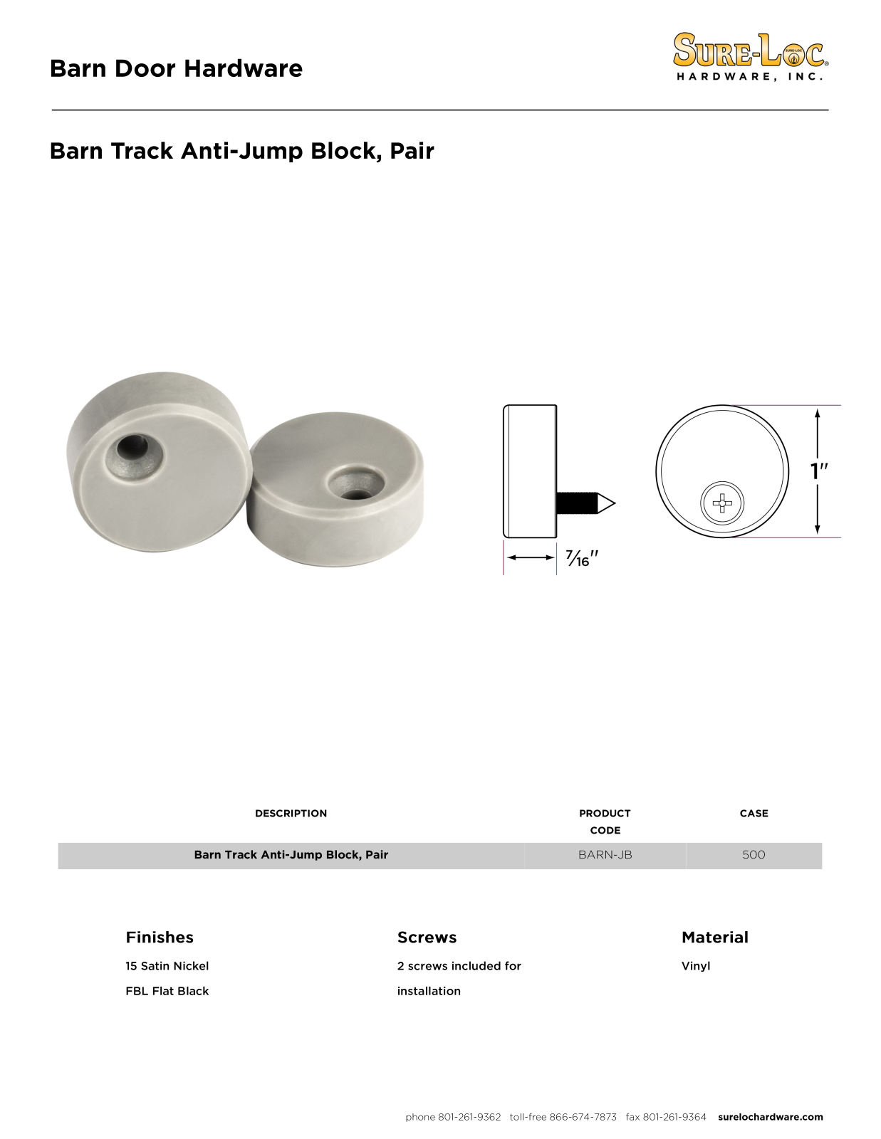 Sure-Loc Hardware SLOC1326 Specifications - ManualMachine.com