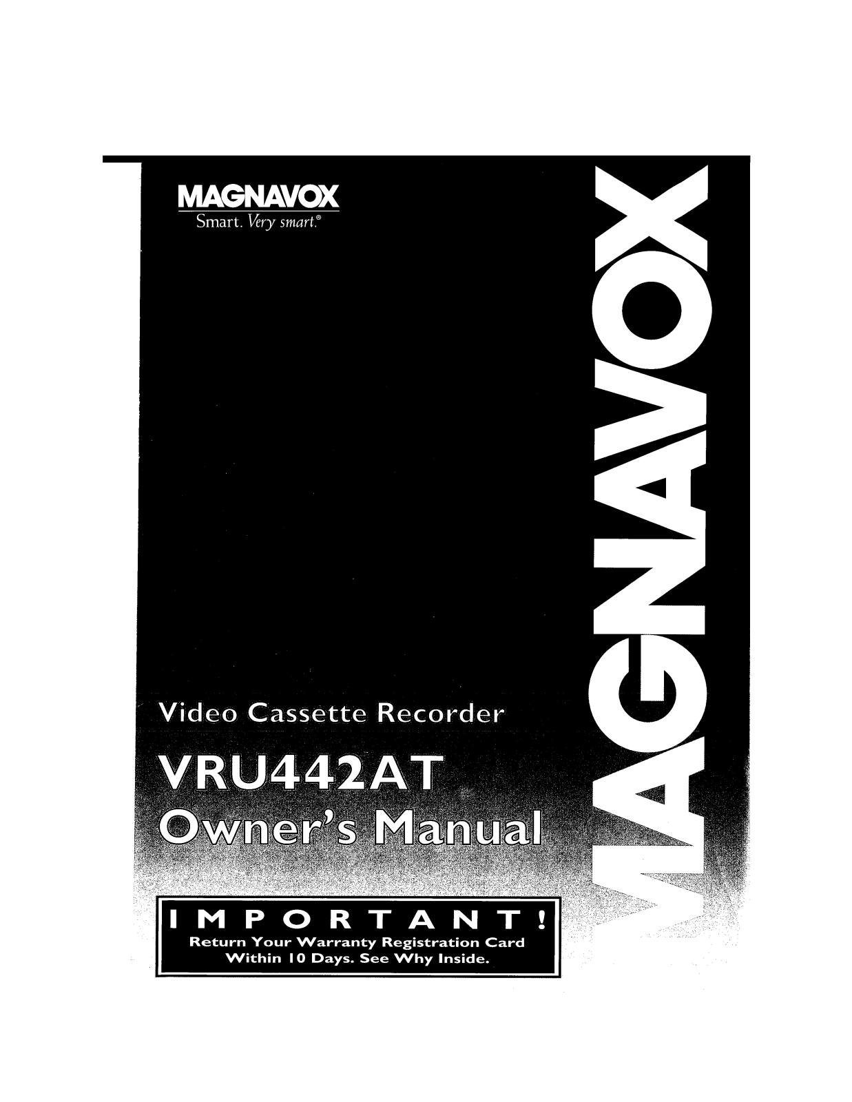 Magnavox VRU442AT User Manual