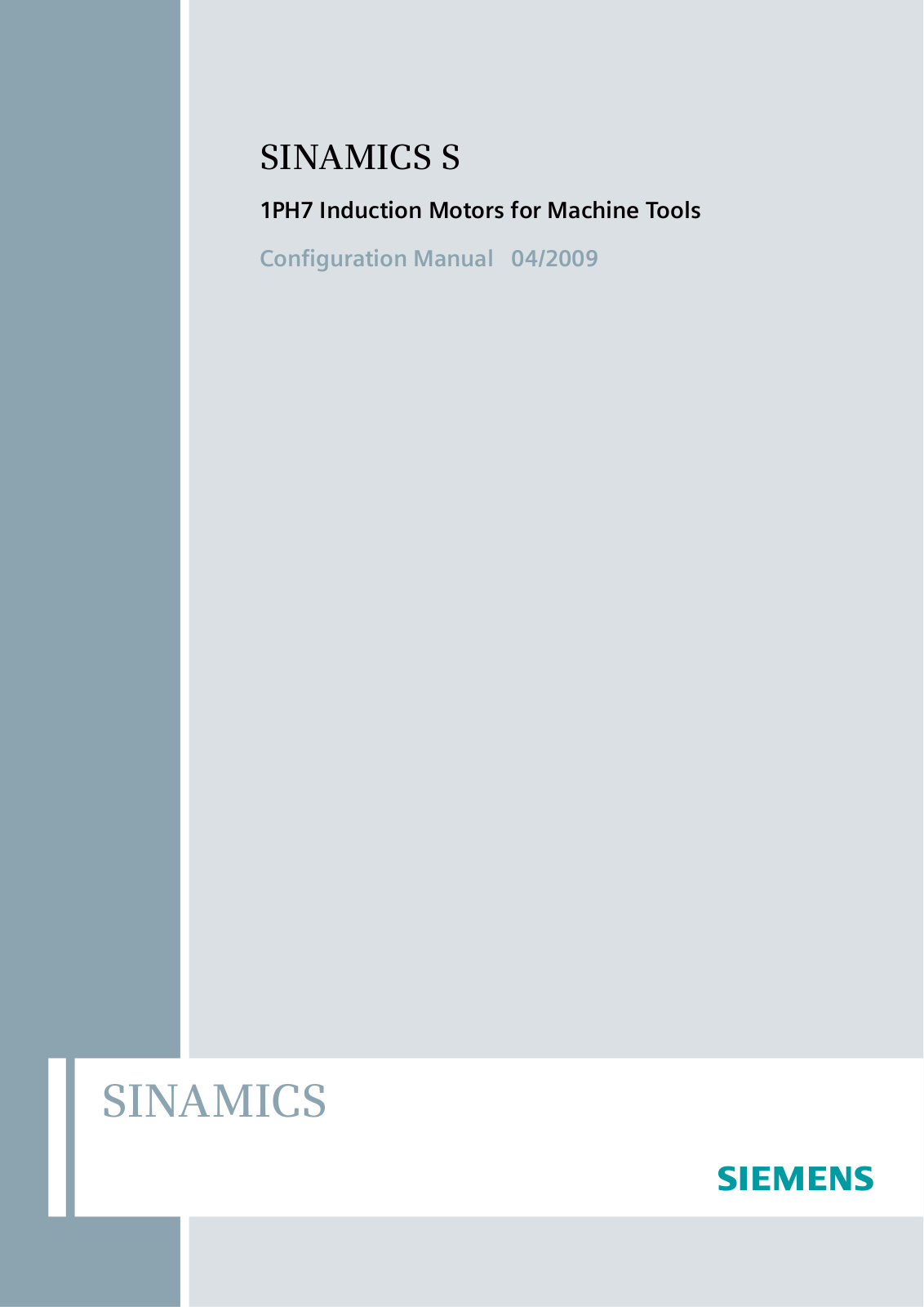 Siemens SINAMICS Configuration Manual