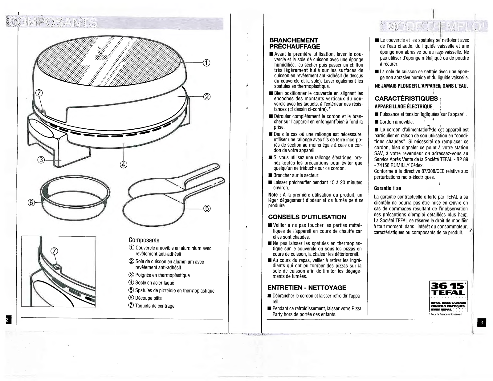 TEFAL Pizza Party User Manual