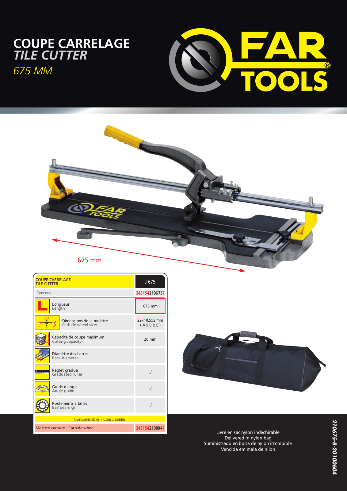 FARTOOLS J 675 User Manual