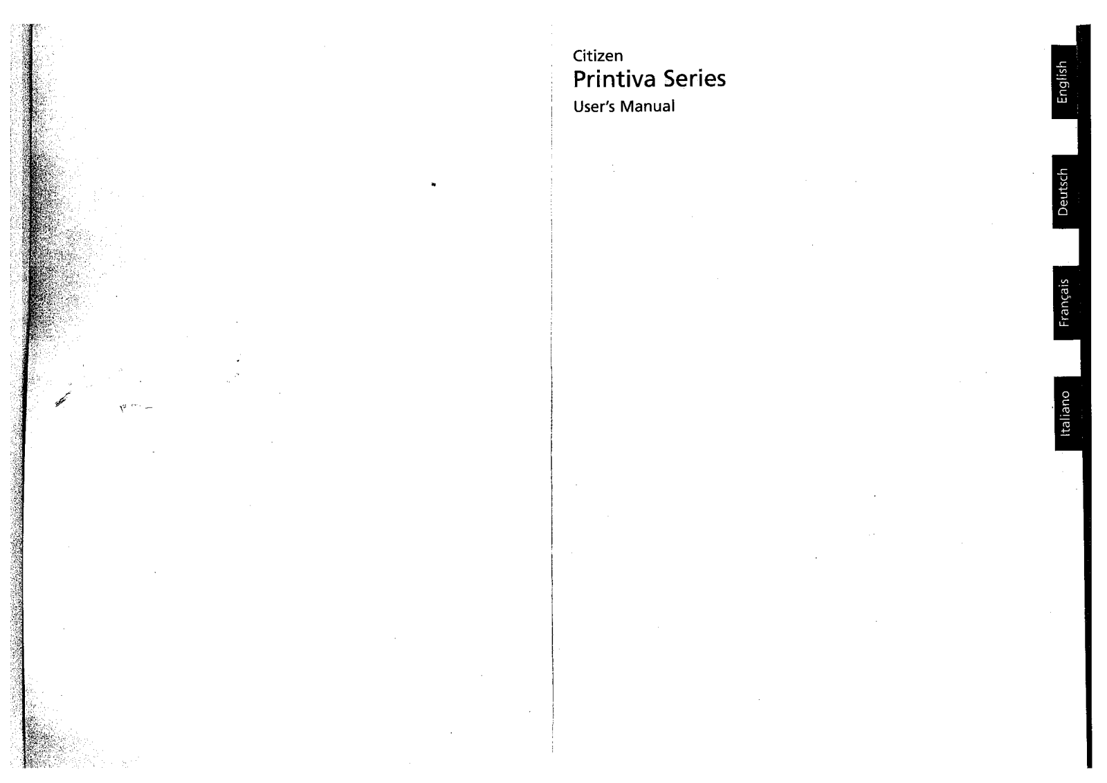 Citizen Printiva 1700, Printiva 600C, Printiva 700 User Manual