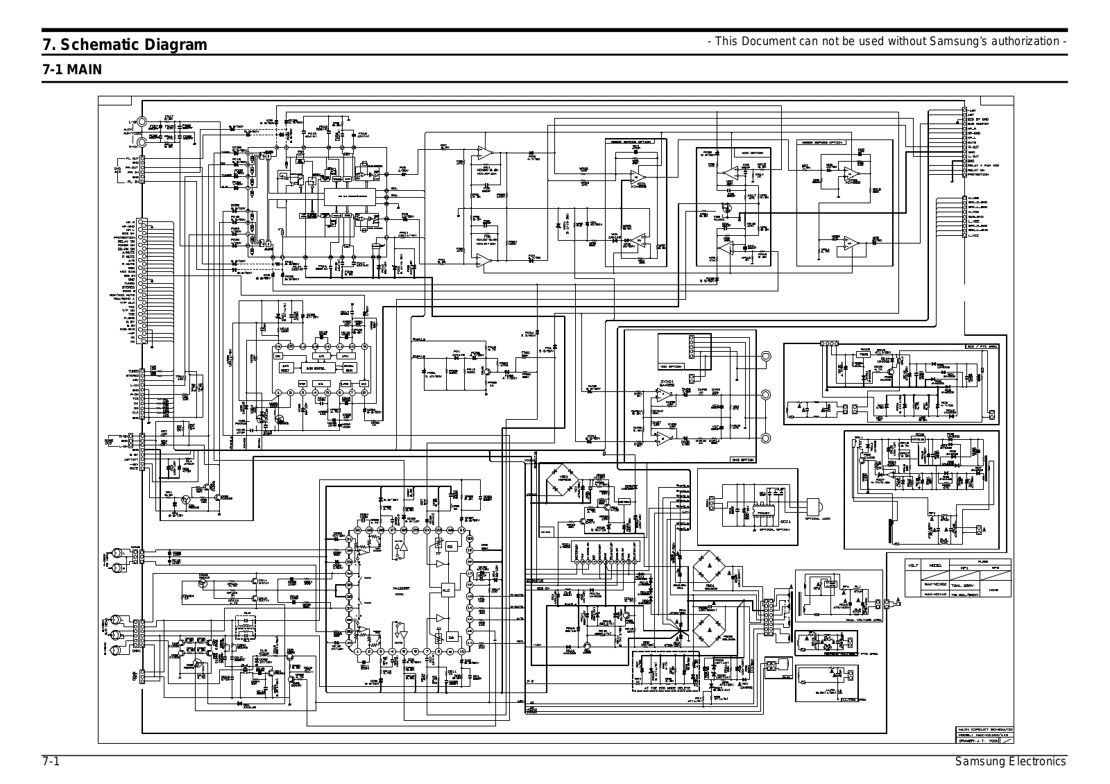 SAMSUNG MAX-KD100 Schematics