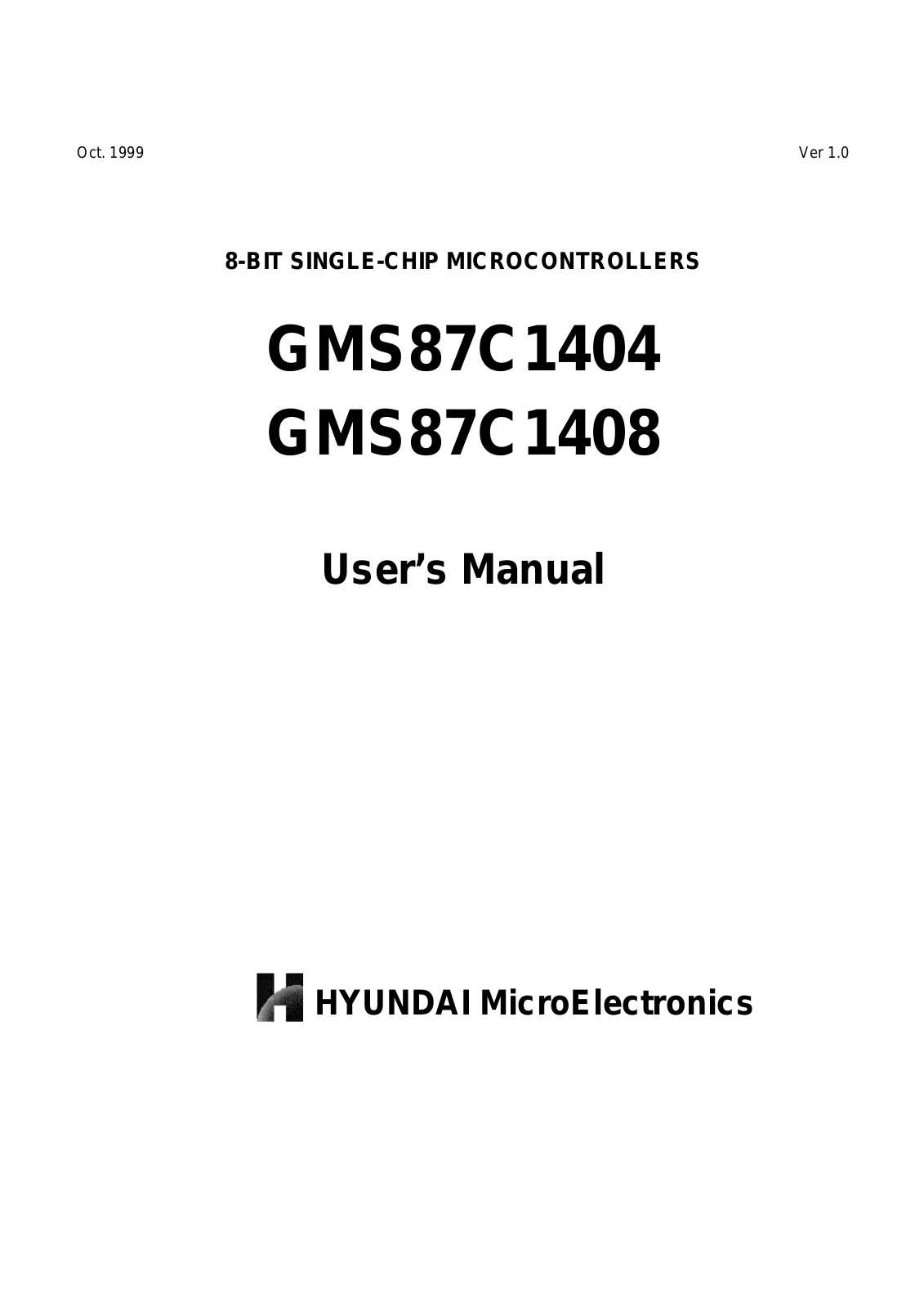 HEI GMS87C1408, GMS87C1404 Datasheet