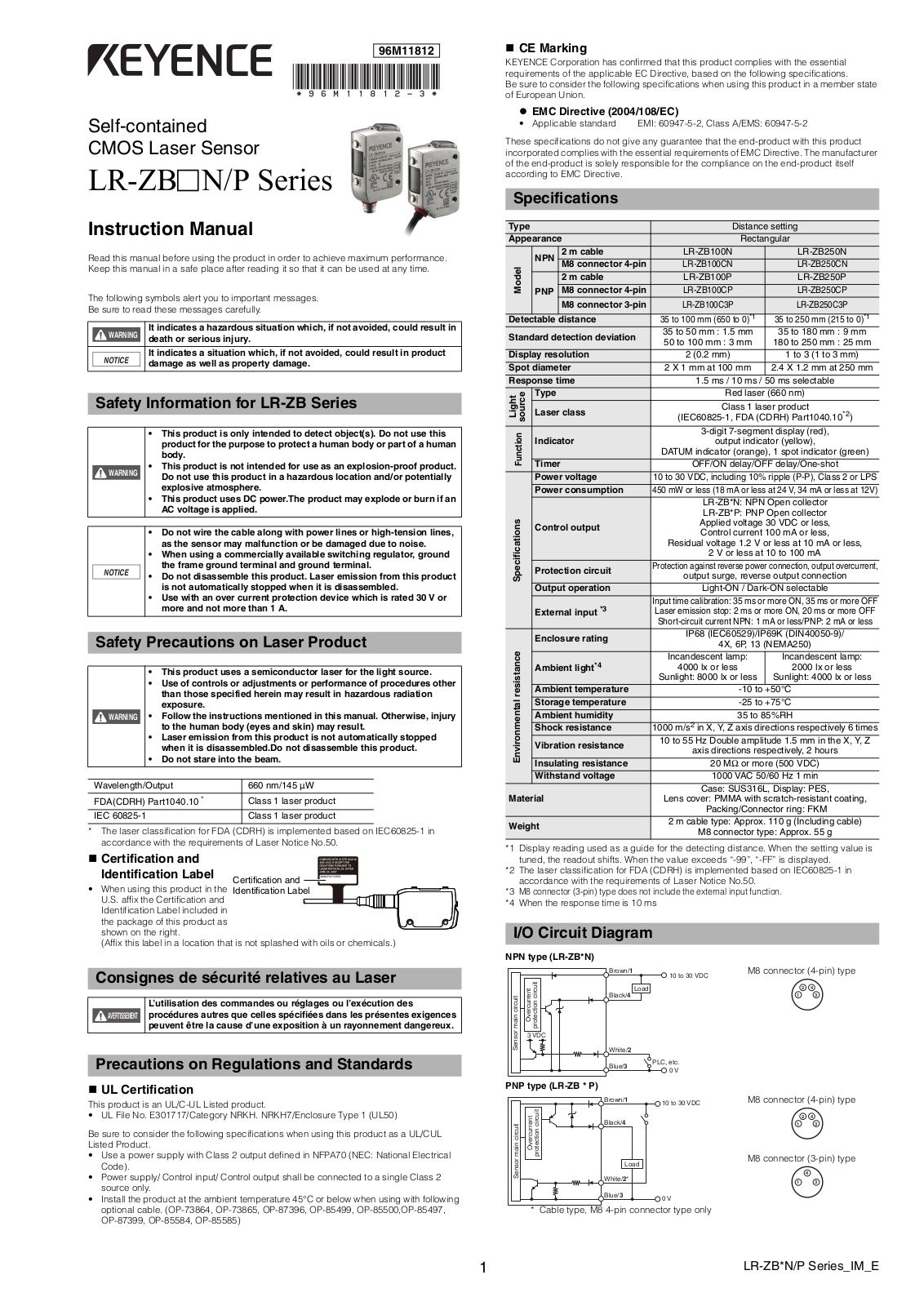KEYENCE LR-ZBxNP User Manual