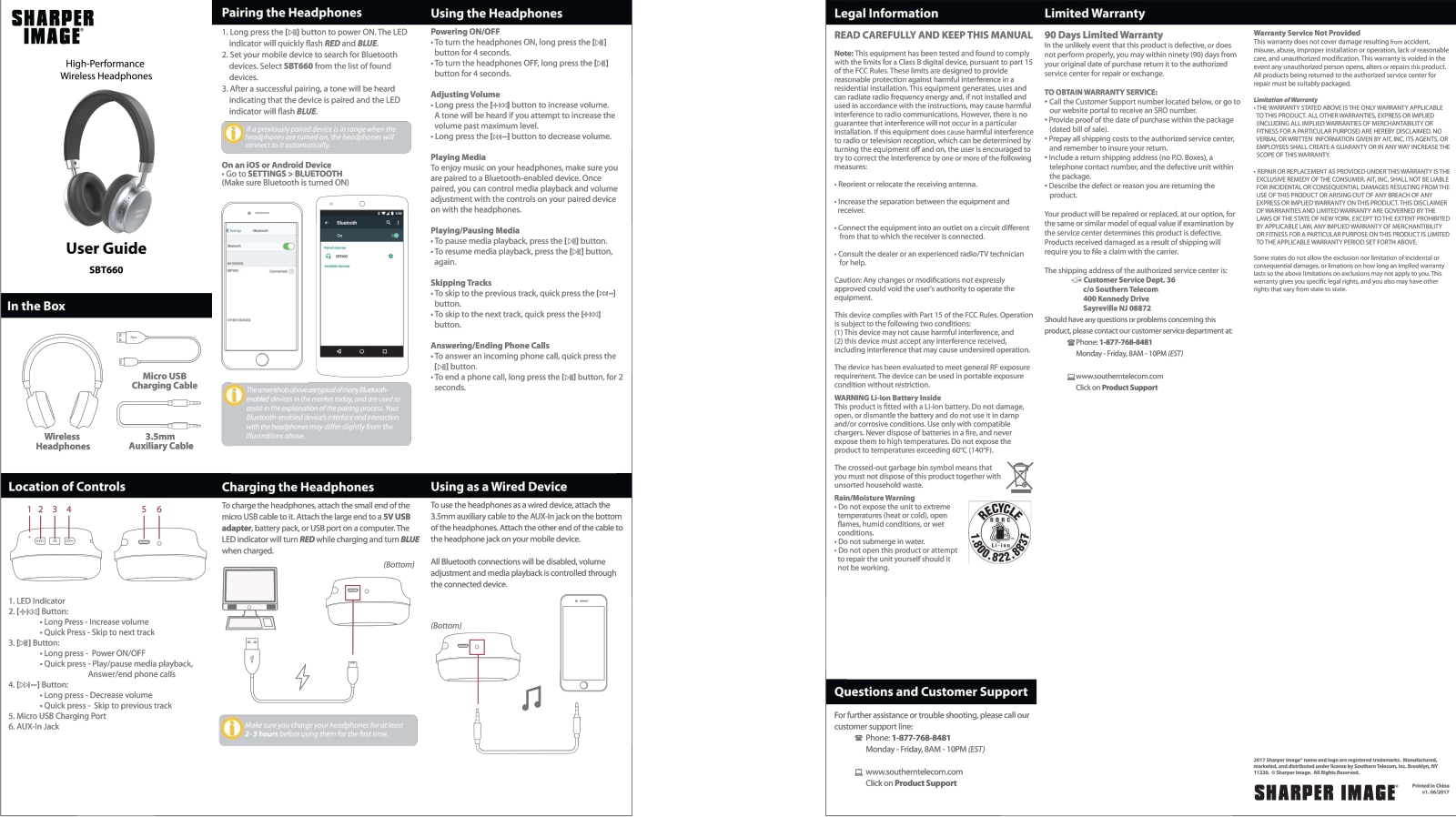 Sharper image SBT660 User Manual