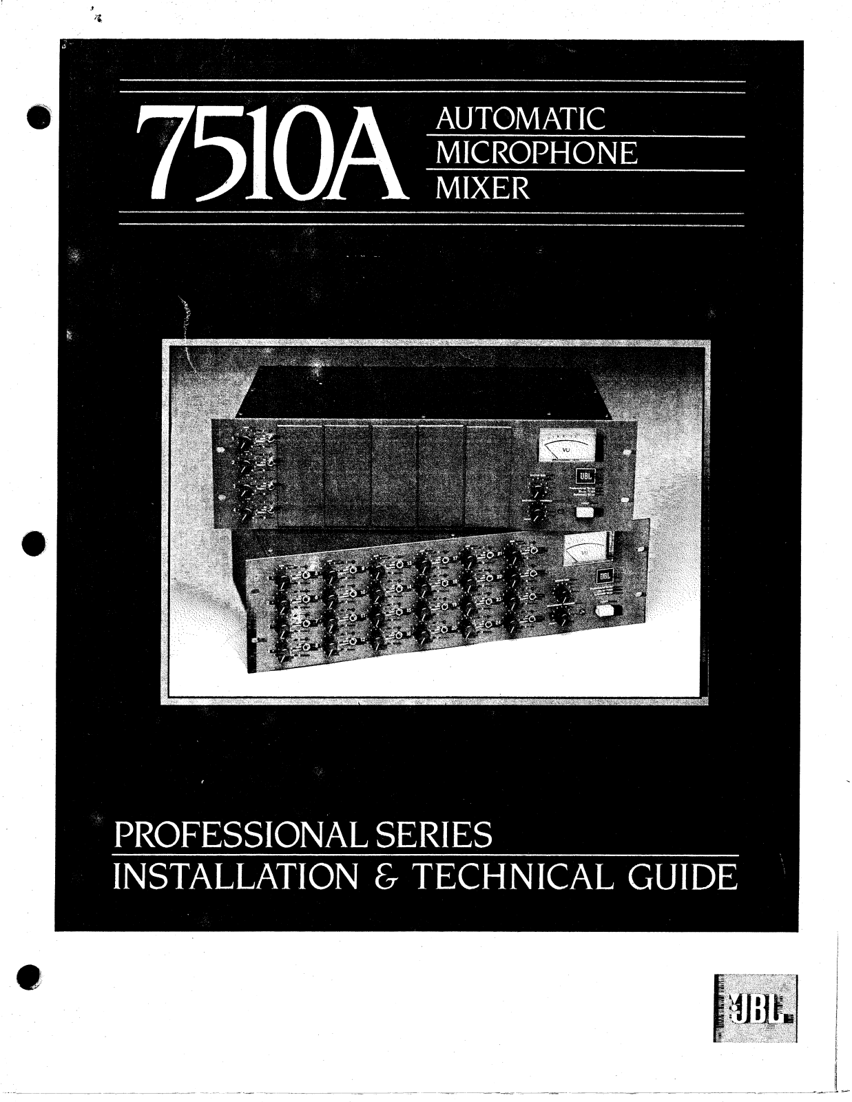 JBL UREI 7510A User Manual