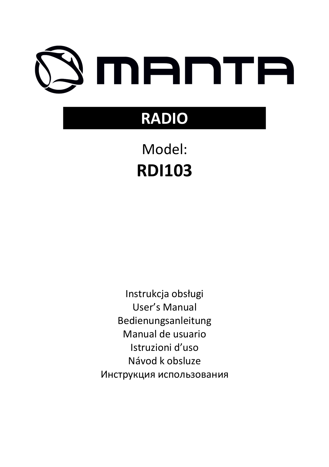 Manta RDI103 User Manual