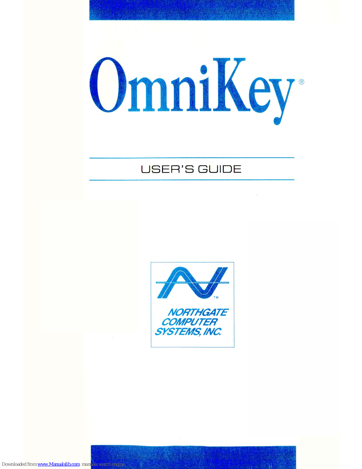 Northgate OmniKey User Manual - ManualMachine.com