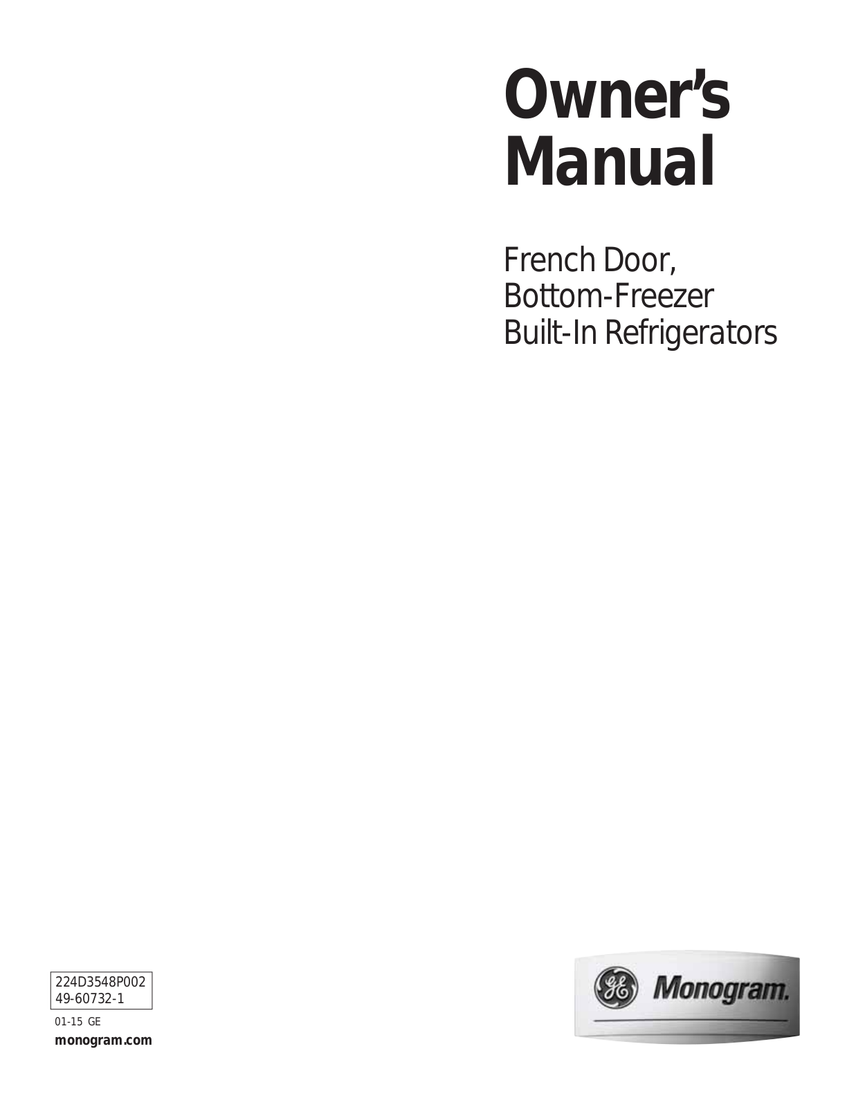 Monogram ZIPS360NHSS, ZIPP360NHSS User Manual