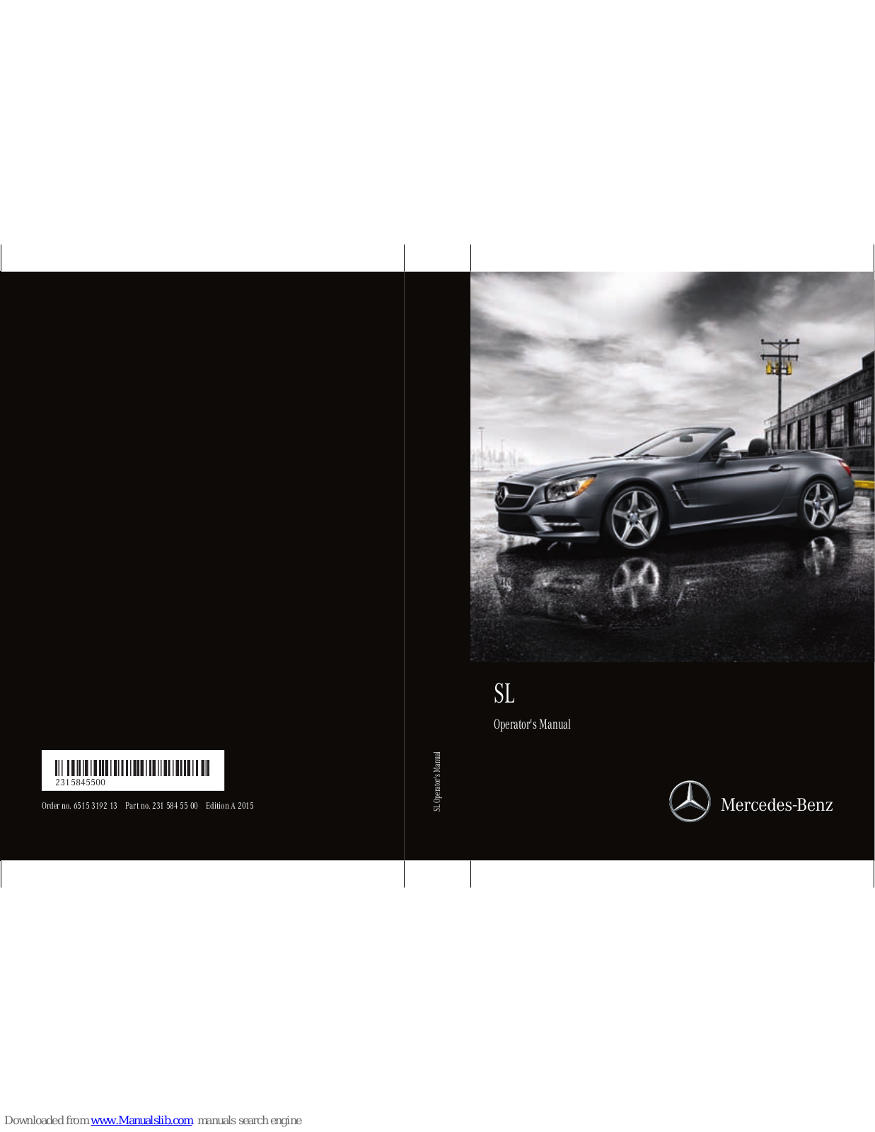 Mercedes-Benz SL Operator's Manual