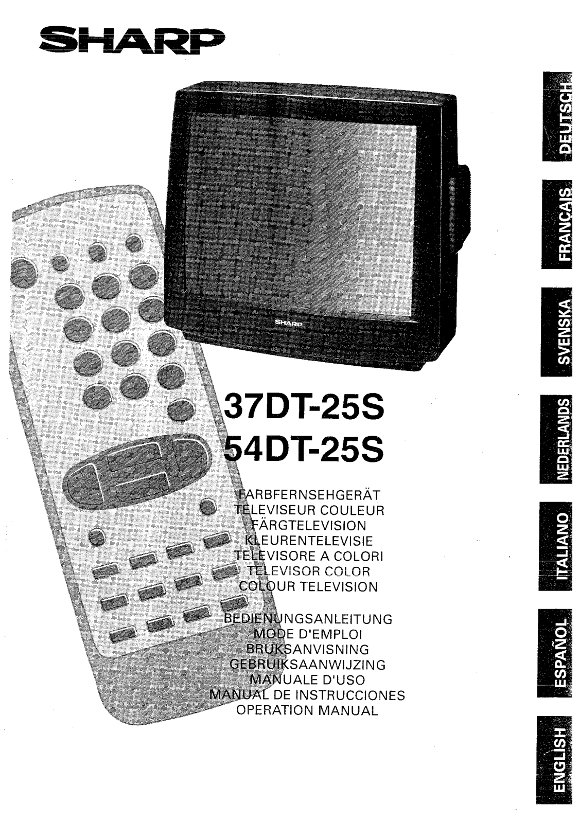 Sharp 54DT-25S, 37DT-25S User Manual