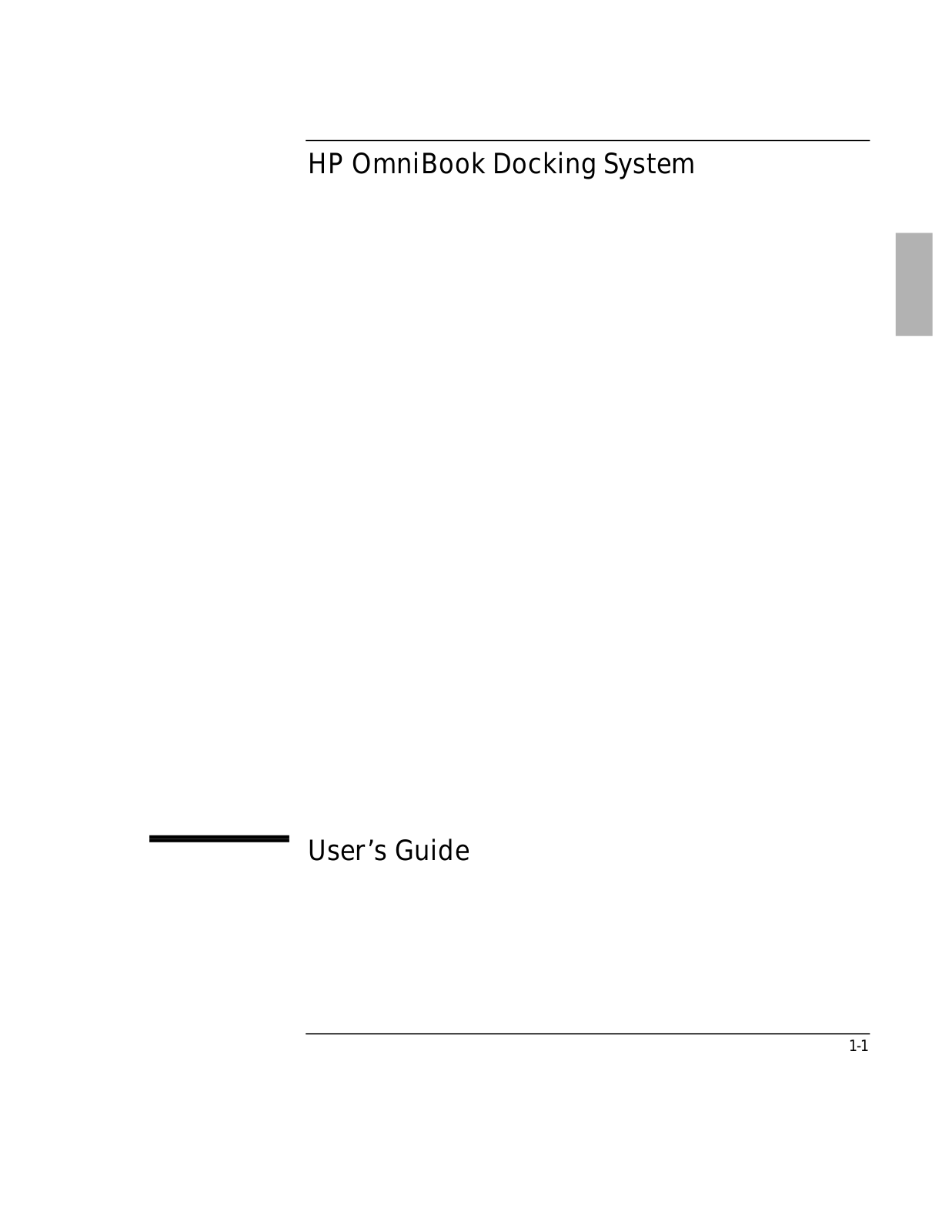 HP OMNIBOOK 900B User Manual