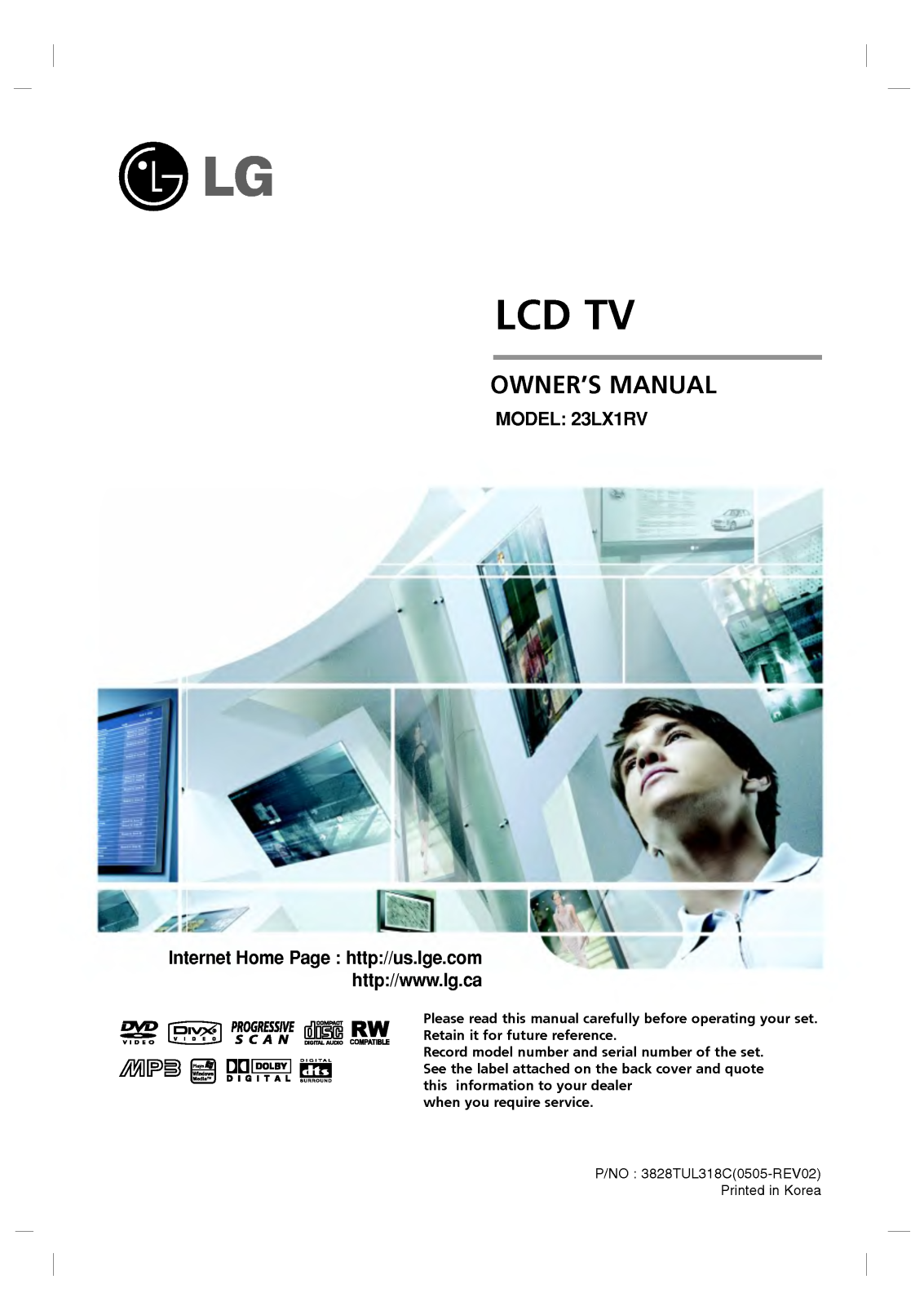 LG 23LX1RV-MC User Manual