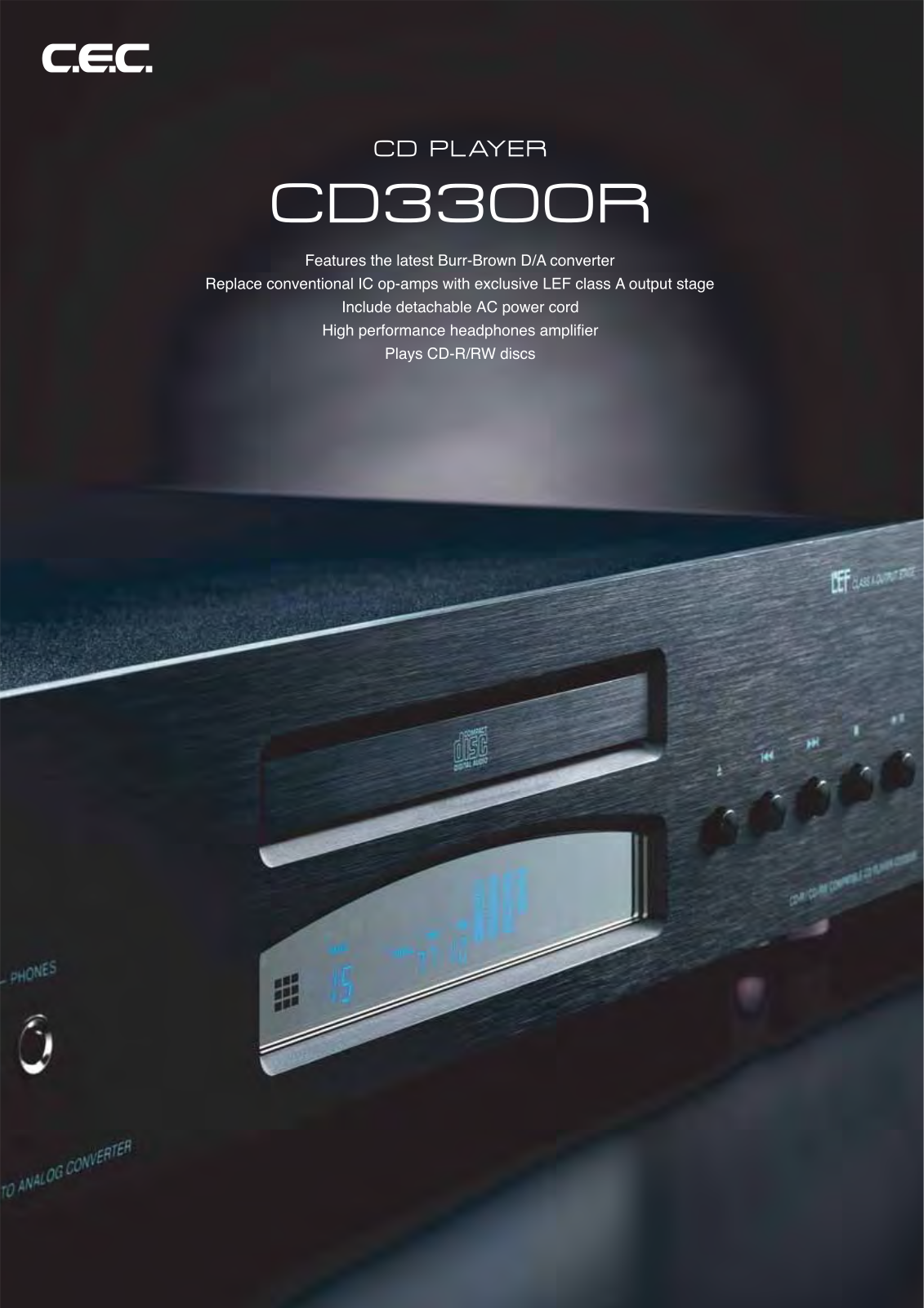 C.E.C. CD-3300-R Brochure