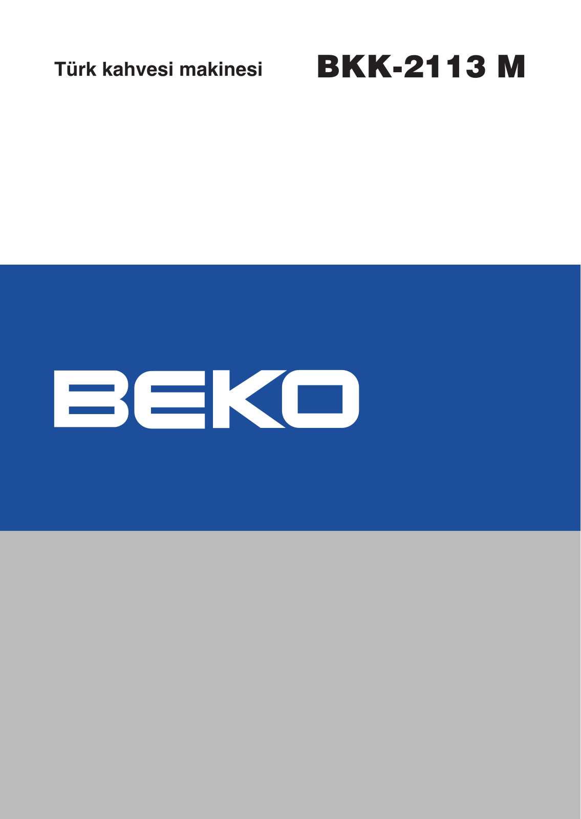 Beko BKK 2113 M User Manual