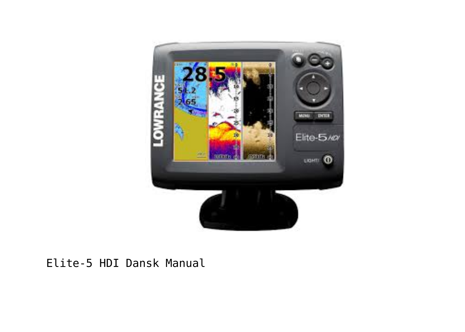 Lowrance Elite 5 HDI User Manual