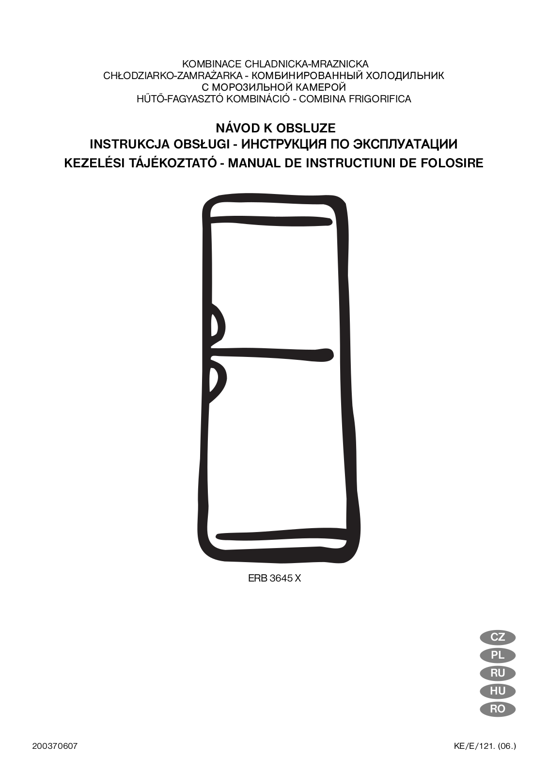 Electrolux ERB 3645 X User manual