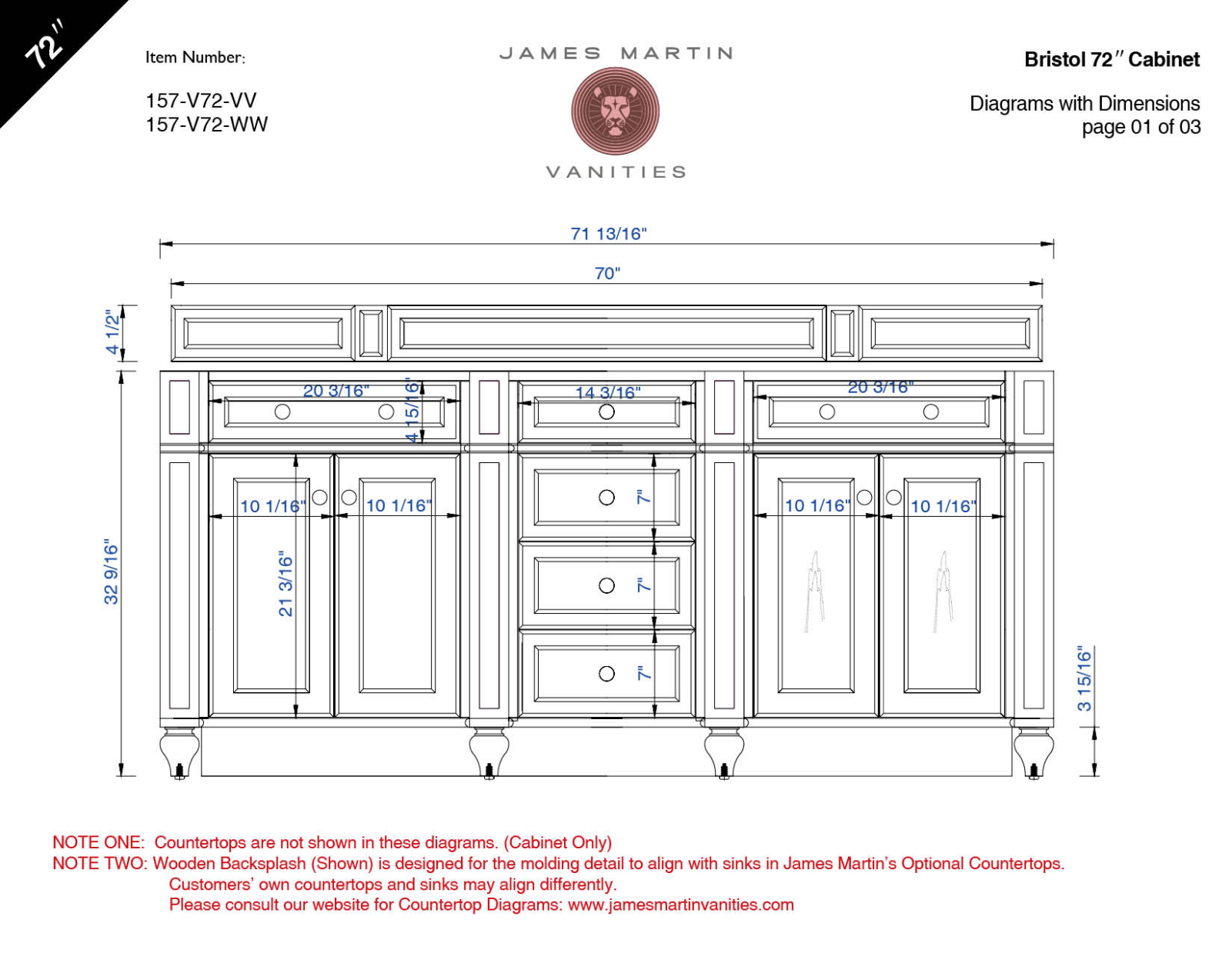 James Martin 157V72CWH3EJP, 157V72CWH3OCAR, 157V72WW3CLW, 157V72WW3EJP, 157V72WW3CSP Diagram