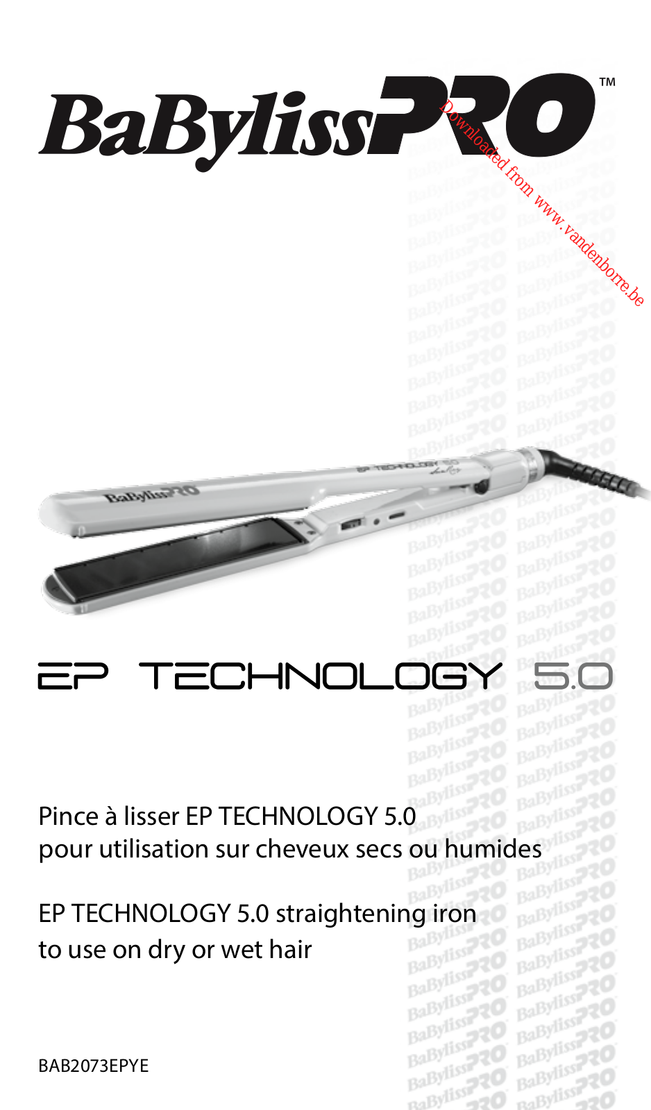 BABYLISS BAB2073EPYE User Manual