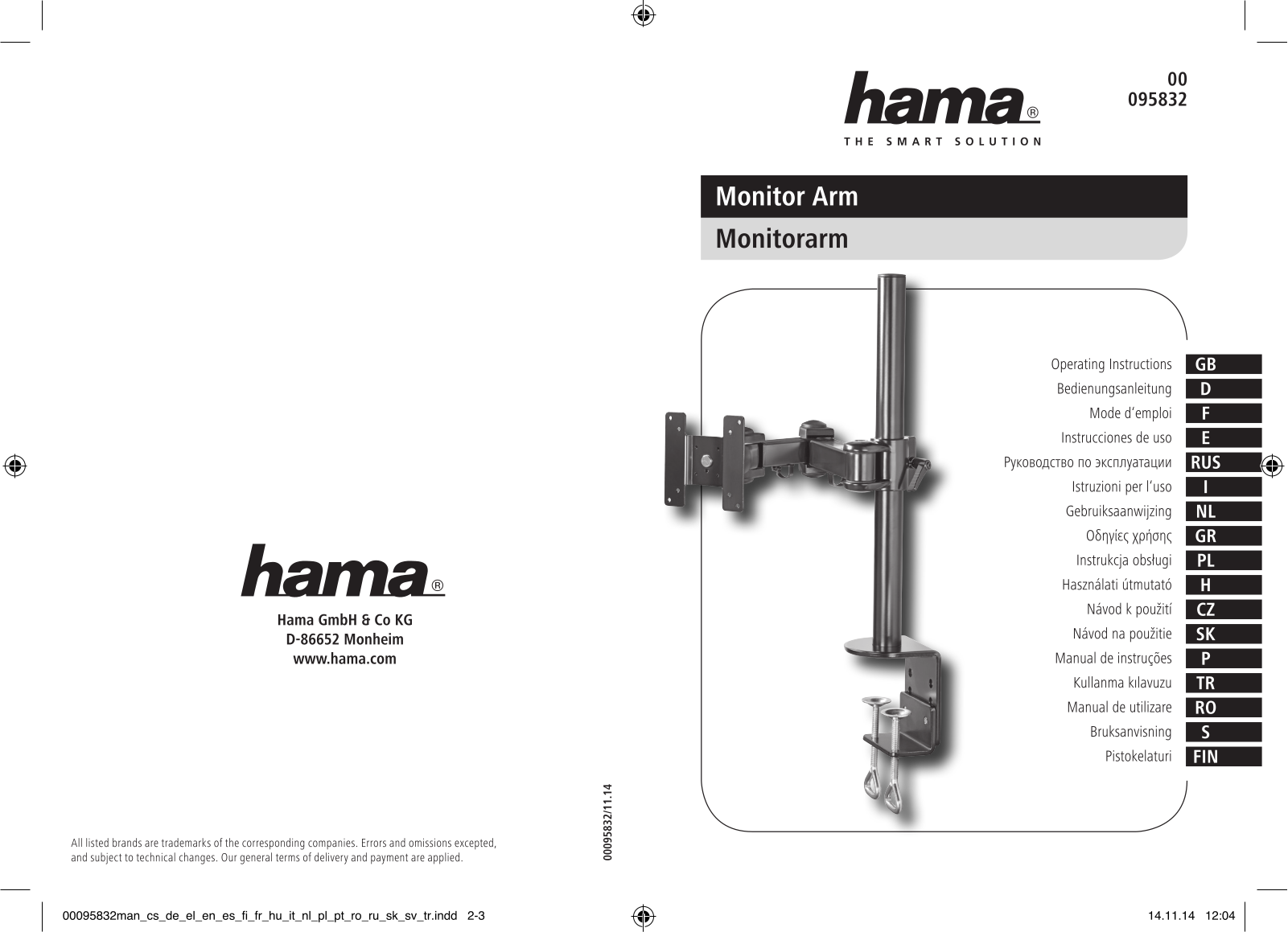 Hama 95832 User Manual