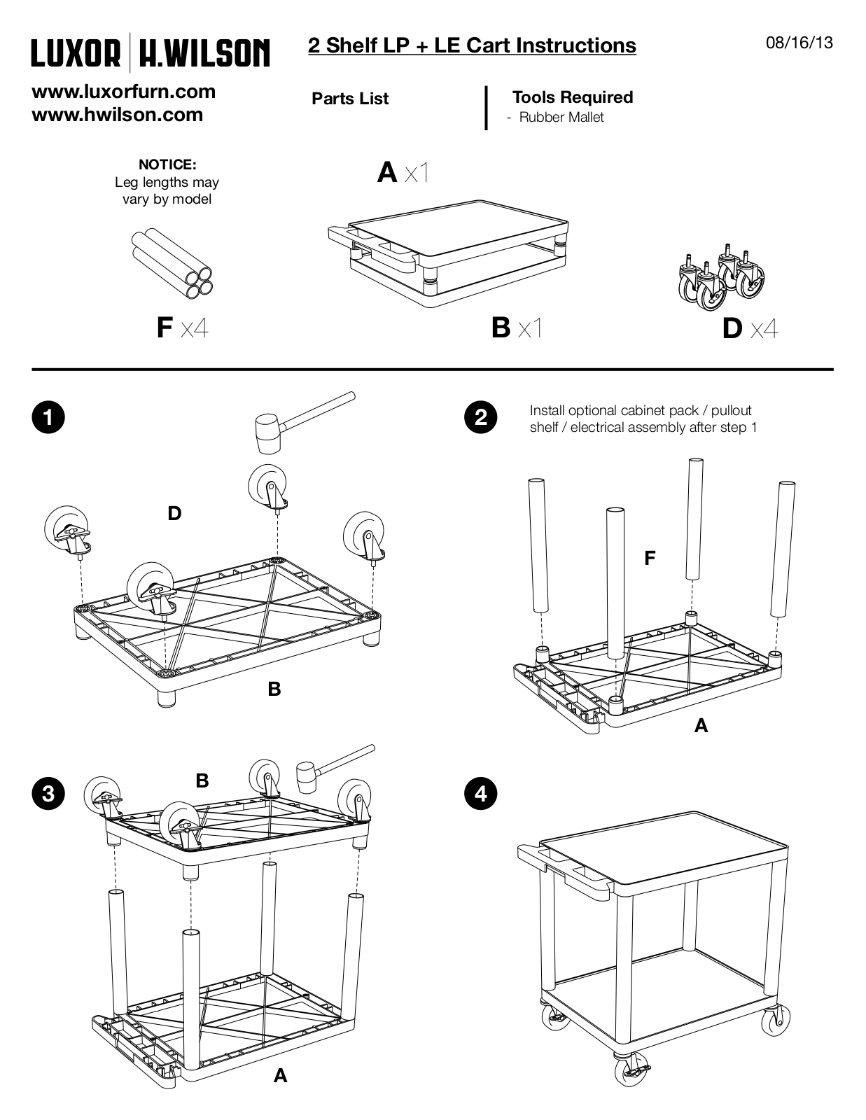 Luxor|H.Wilson LP26-B User Manual